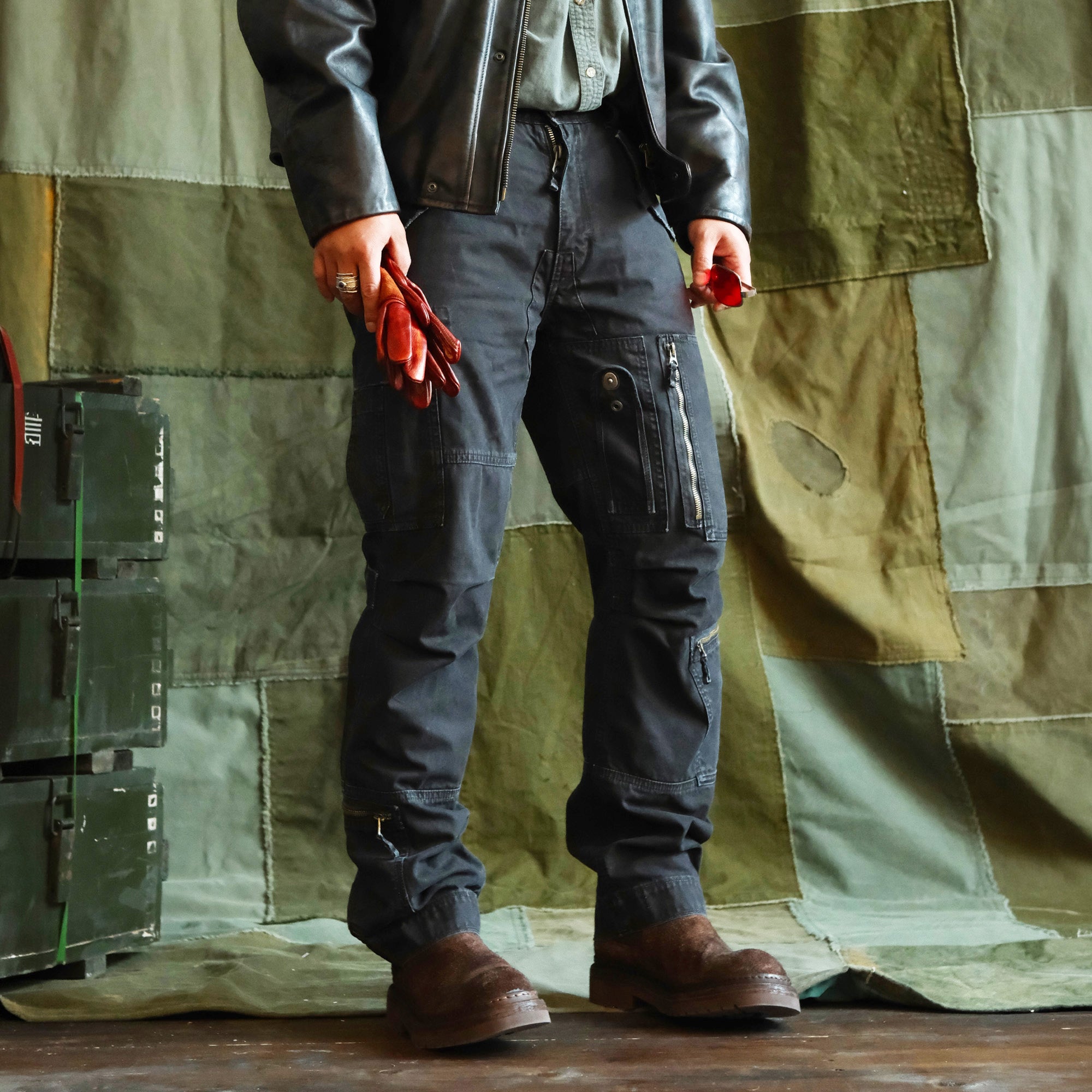 NEIGBORL Washed Multi-Pocket Cargo Pants, premium urban and streetwear designers apparel on PROJECTISR.com, NEIGBORL