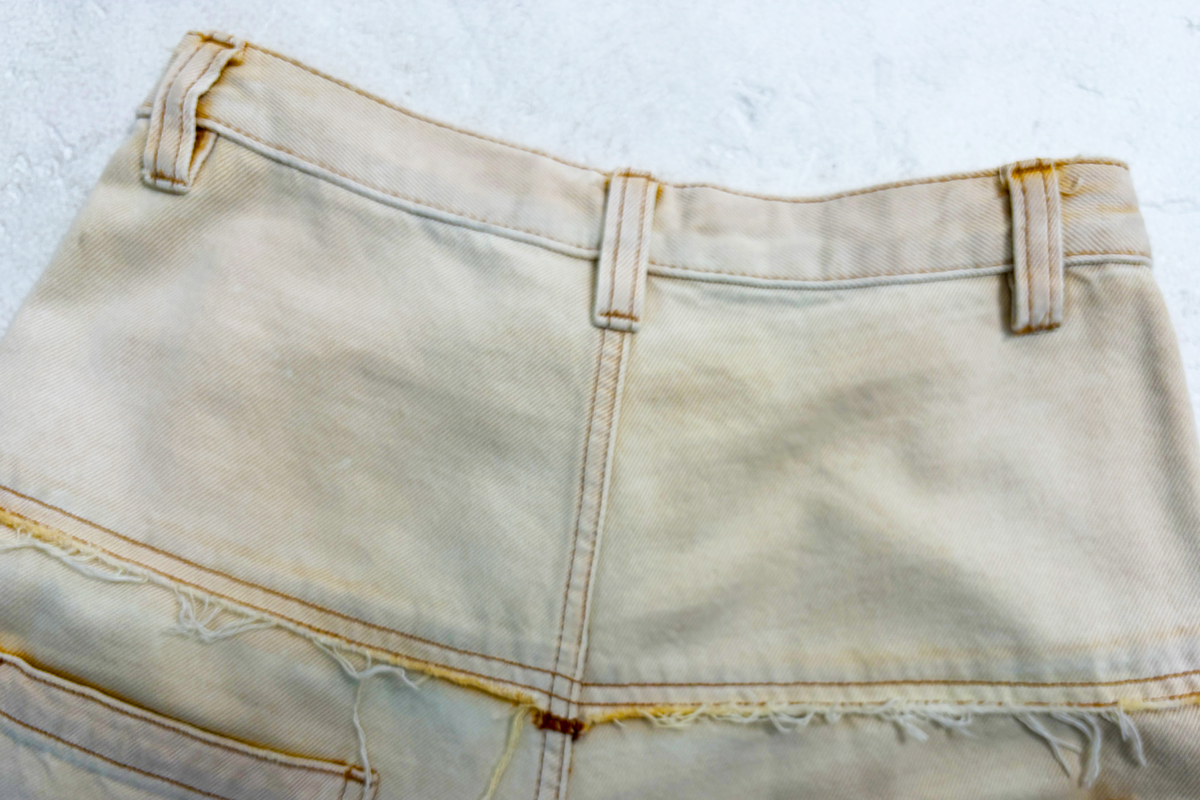 HAHAHA Wide-Leg Silver Leopard Jeans