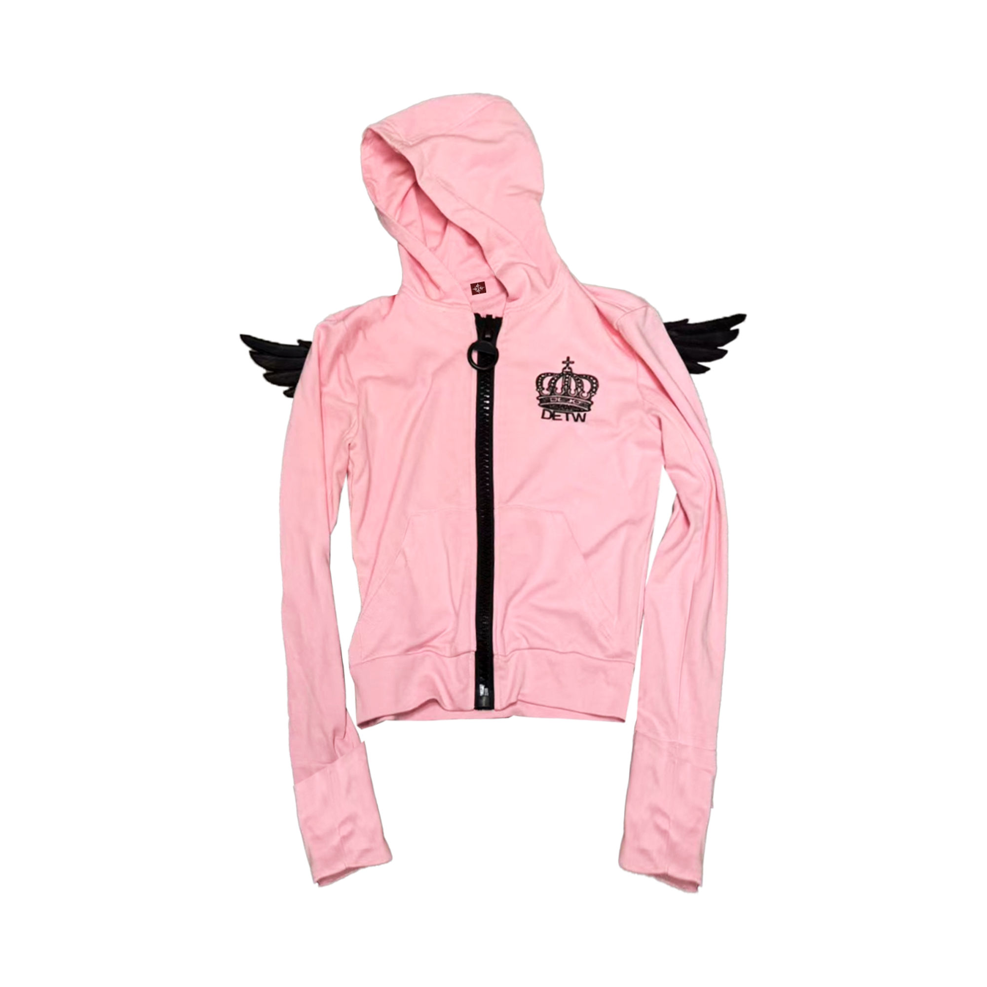 DETW Angel Wing Crown Graphic Hooded Jacket
