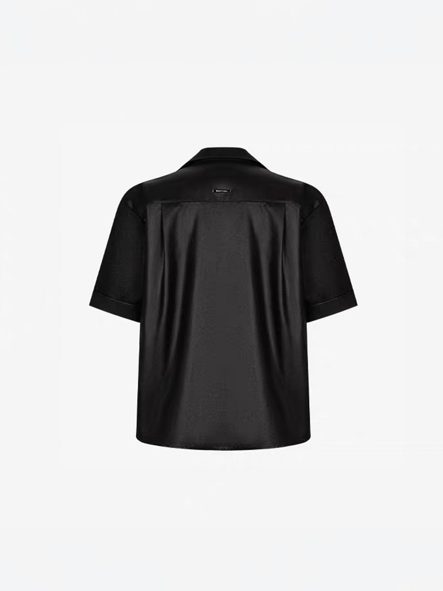 TIWILLTANG Draped Camp-Collar T Shirt, premium urban and streetwear designers apparel on PROJECTISR.com, TIWILLTANG