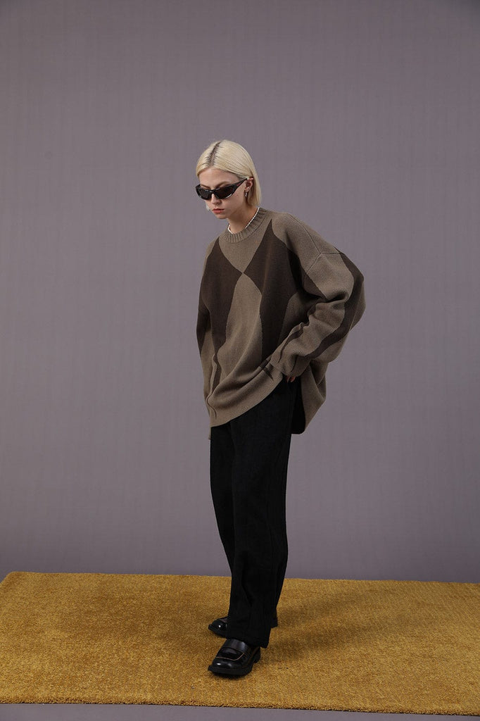 MIICHOUS Contrasted Binary Stars Sweater, premium urban and streetwear designers apparel on PROJECTISR.com, Miichous