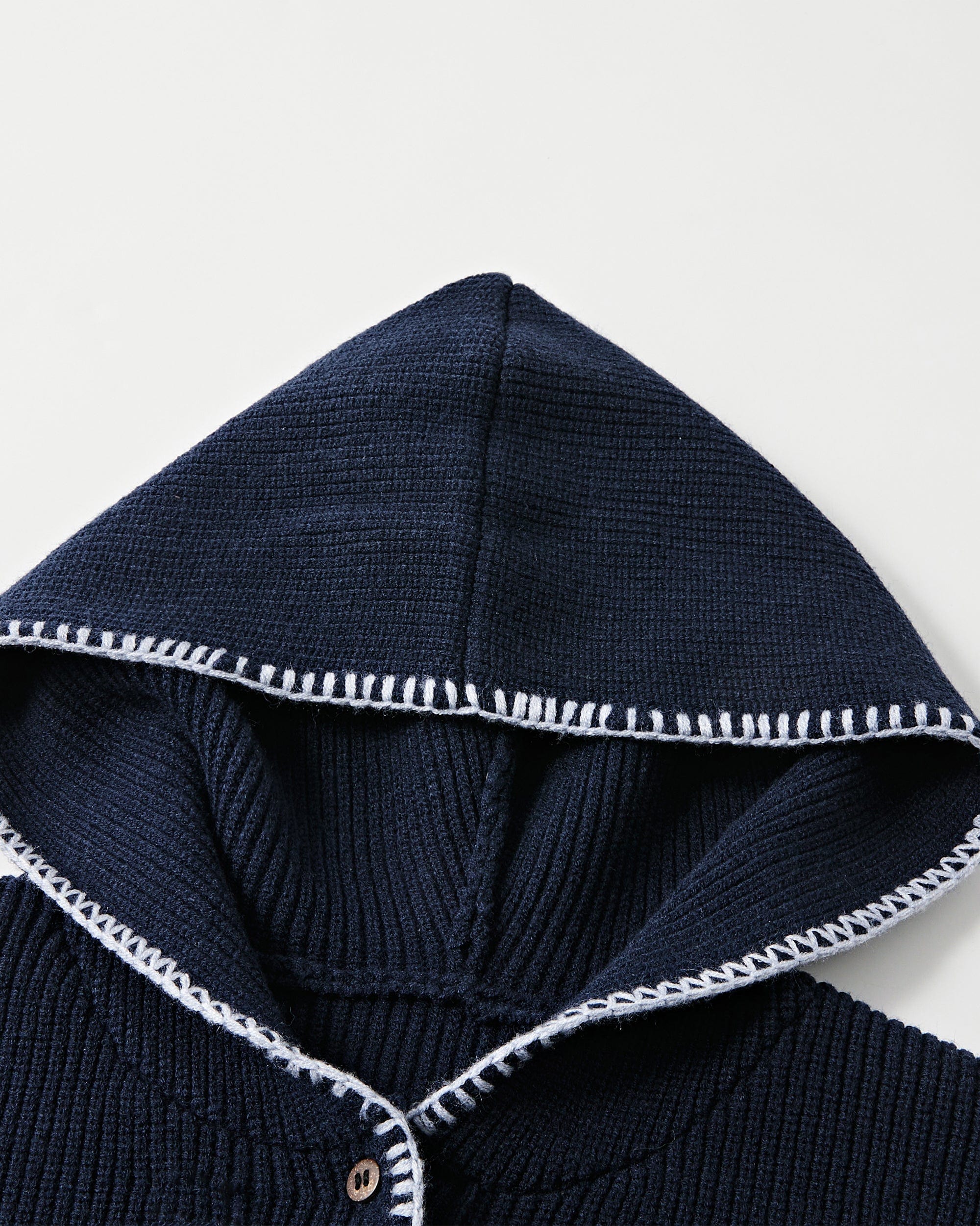 KREATE Stitched-Edges Hooded Sweater