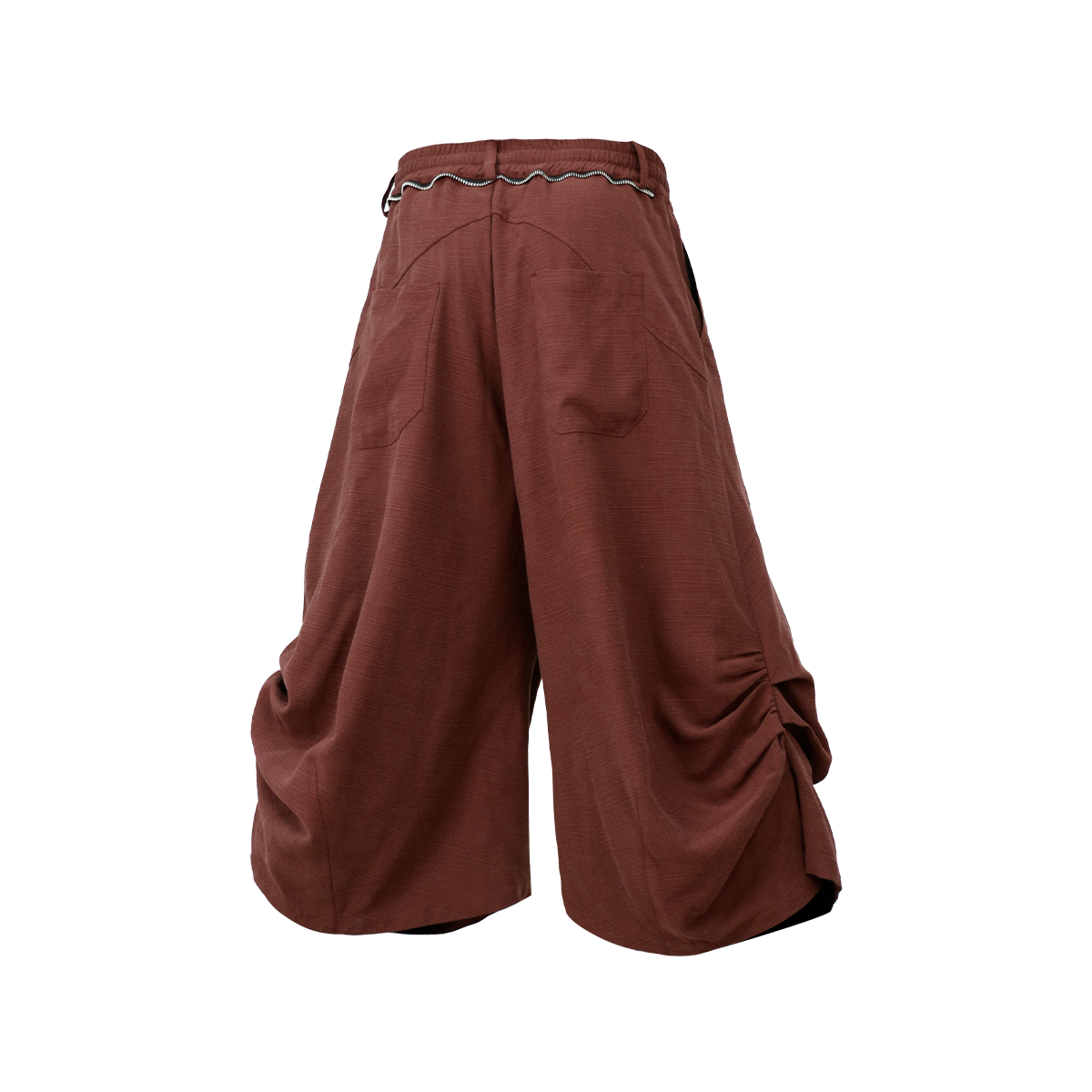 RELABEL Ruched Tencel-Acetate Oversized Shorts, premium urban and streetwear designers apparel on PROJECTISR.com, RELABEL