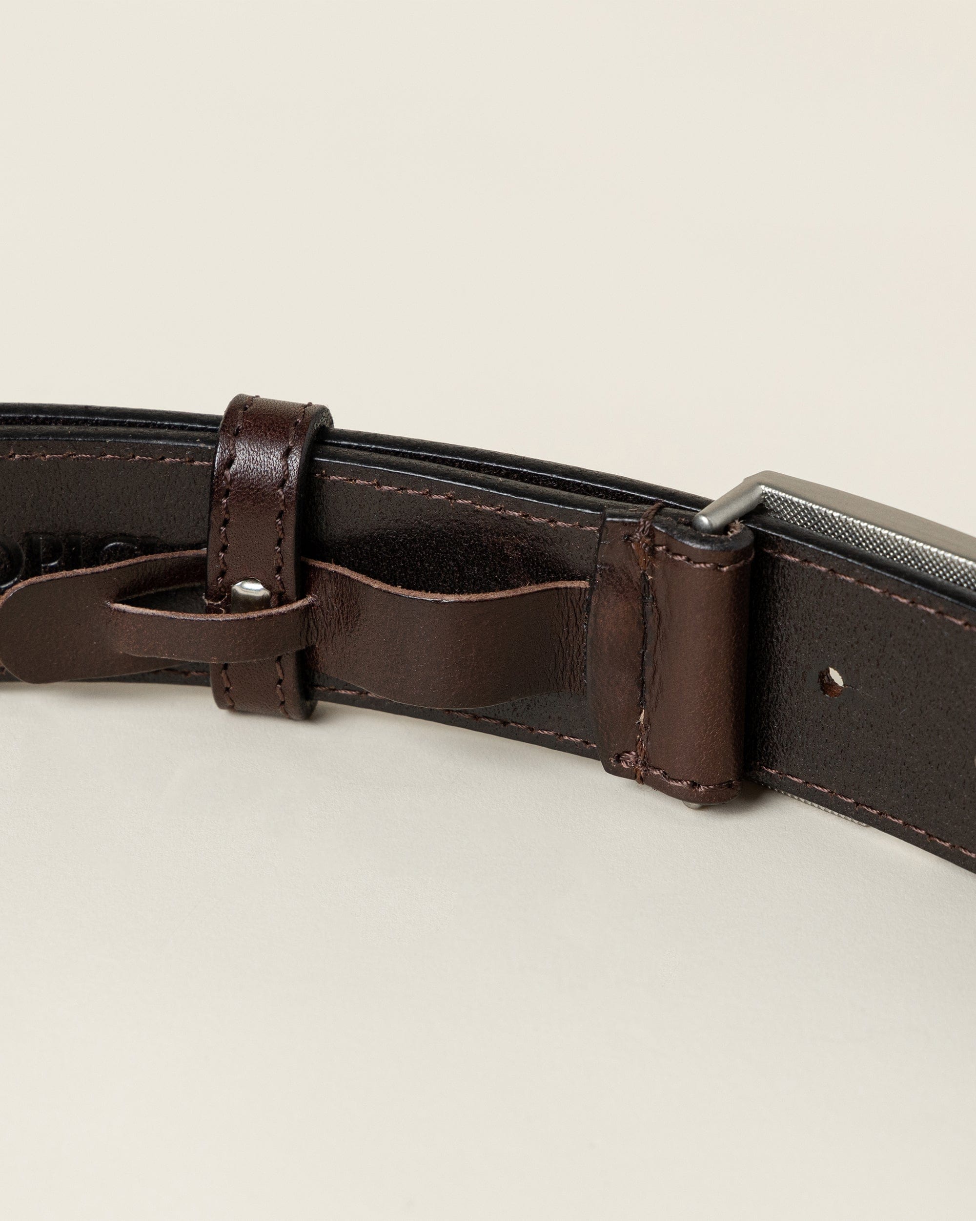 OPICLOTH Classic Embossed Leather Belt, premium urban and streetwear designers apparel on PROJECTISR.com, OPICLOTH