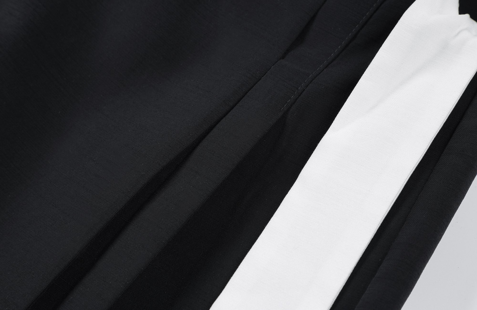 2000RSK Crinkled Detachable Ribbon Wide-Leg Trousers
