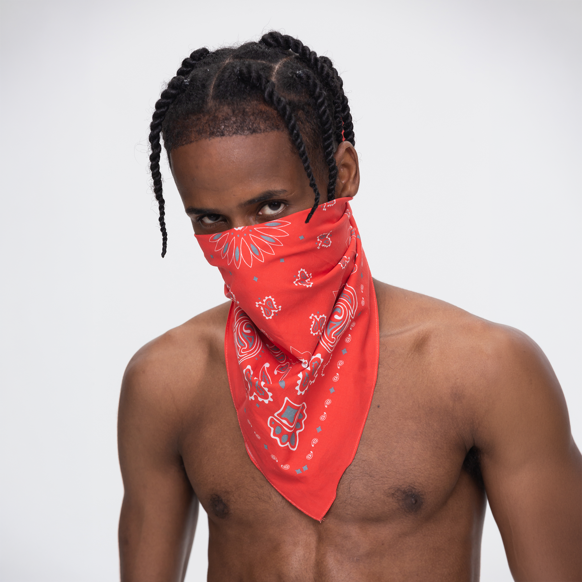 UNTILWERICH Paisley Square Bandana