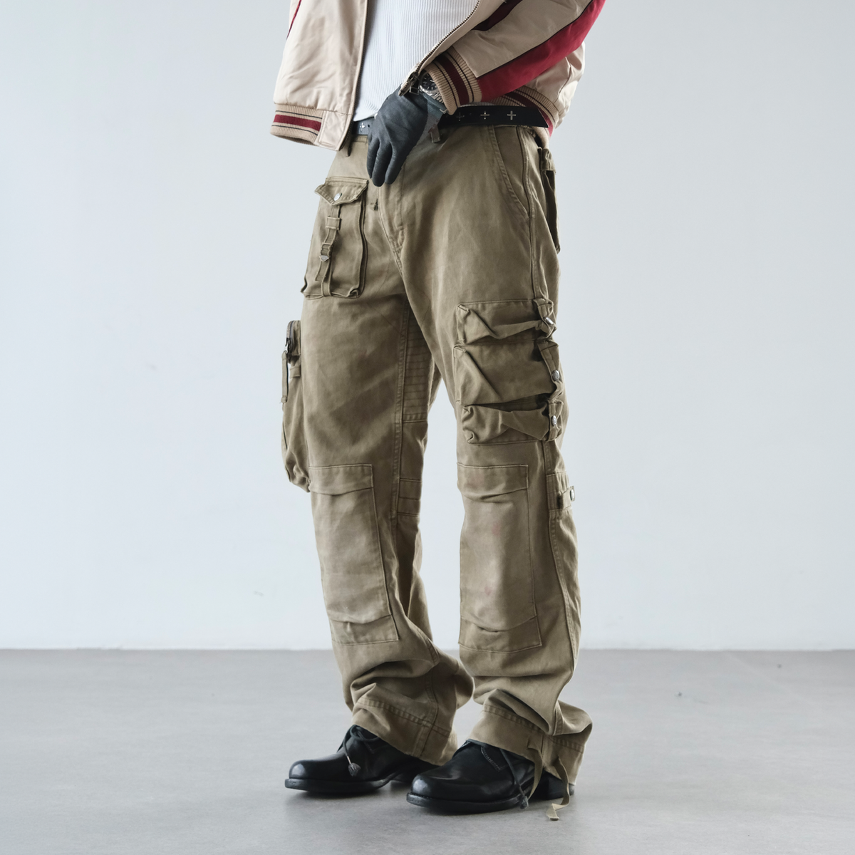 NEIGBORL Washed Cargo Pocket Pants