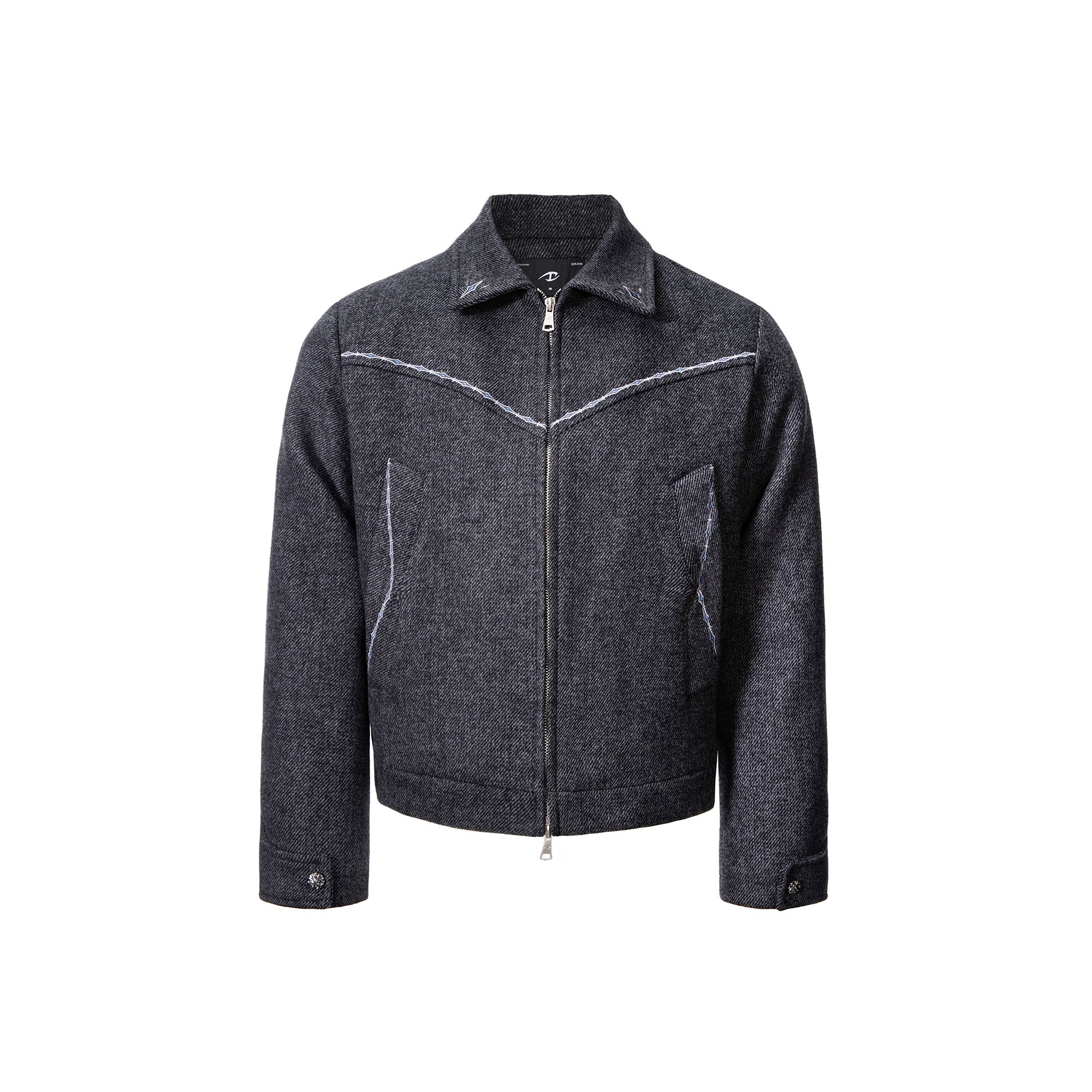 CATSSTAC Contrast-Stitched Wool-Blend Jacket, premium urban and streetwear designers apparel on PROJECTISR.com, CATSSTAC