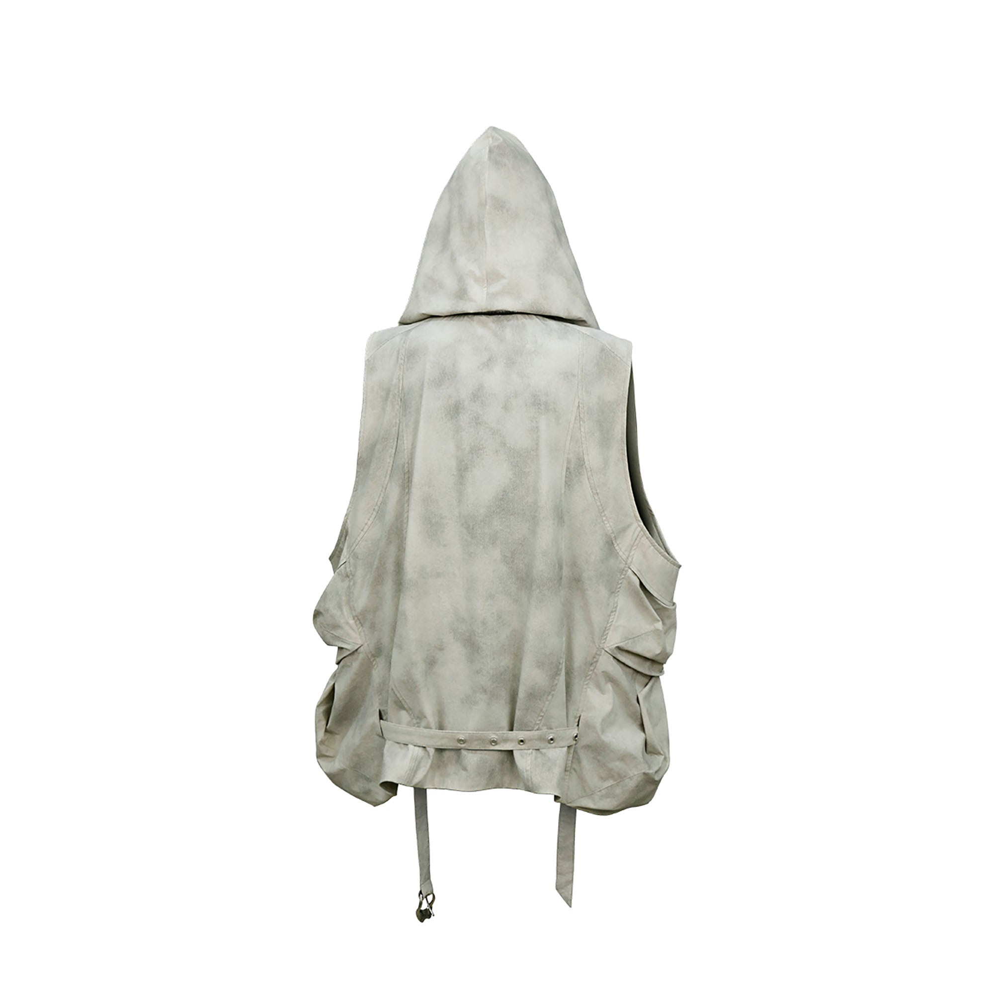RELABEL Detachable Hood Big-Pocket Vest, premium urban and streetwear designers apparel on PROJECTISR.com, RELABEL