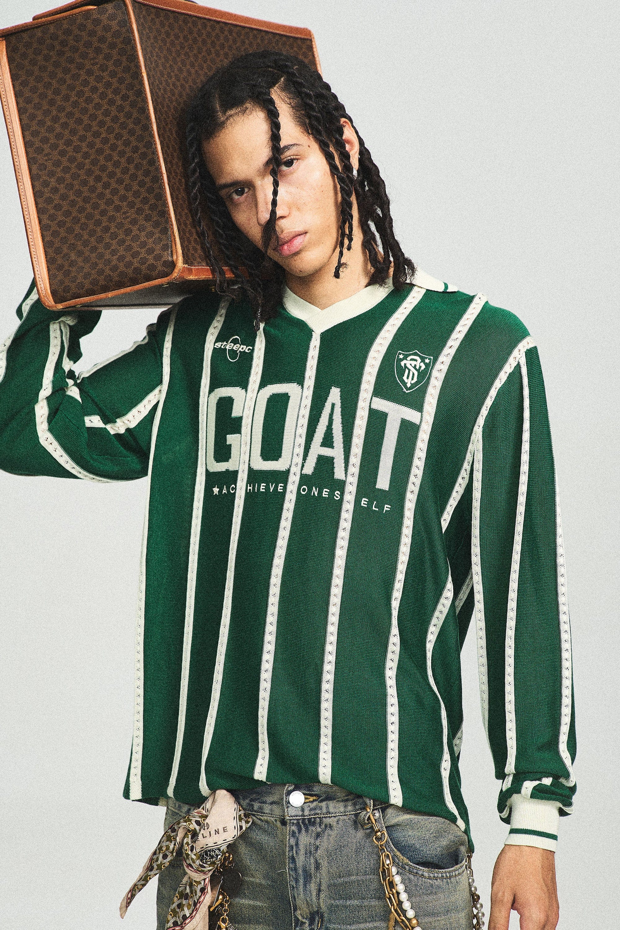 STEEPC Retro Knitted Stripe Jersey