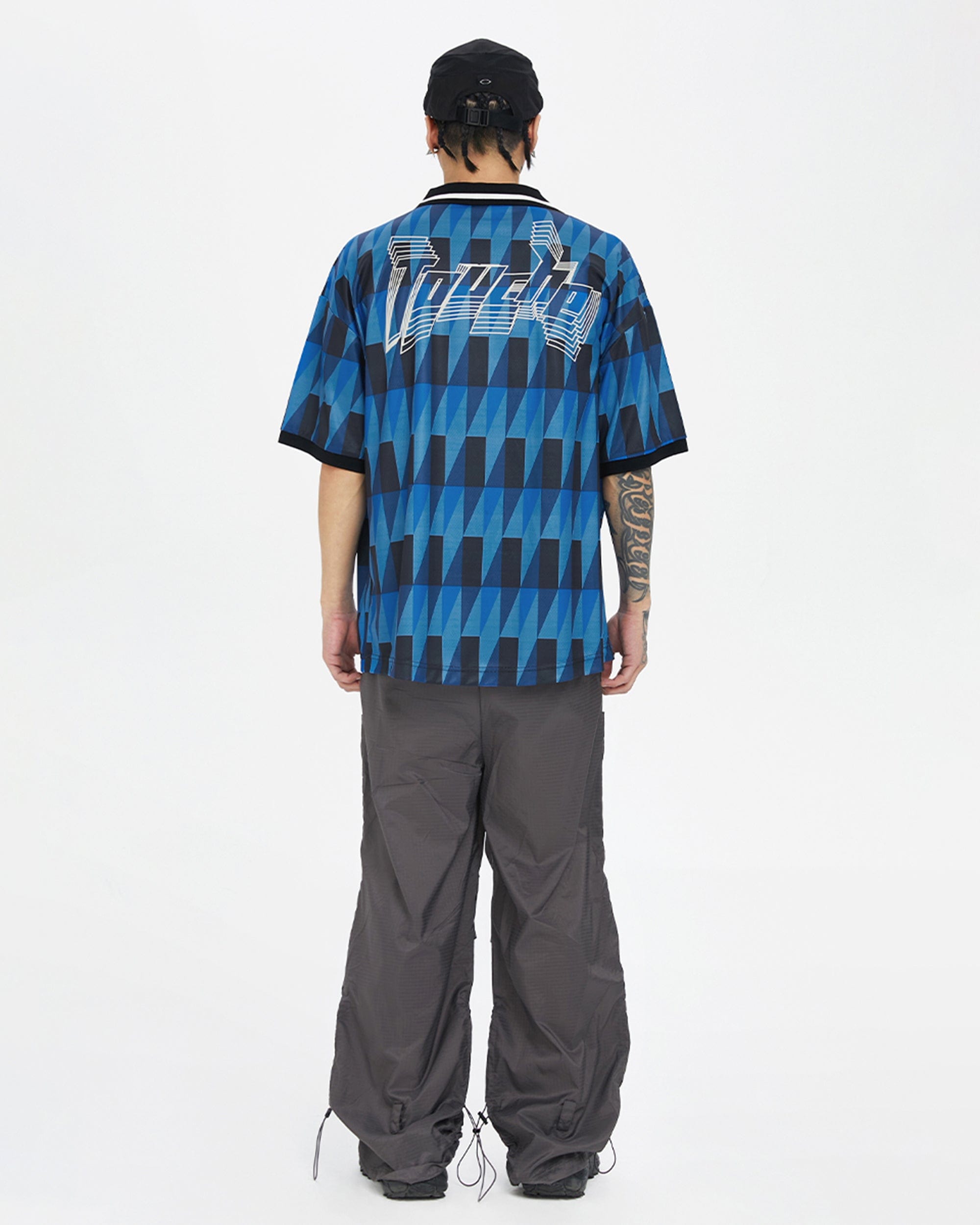 F2CE Multi-Pocket Crinkled Parachute Pants