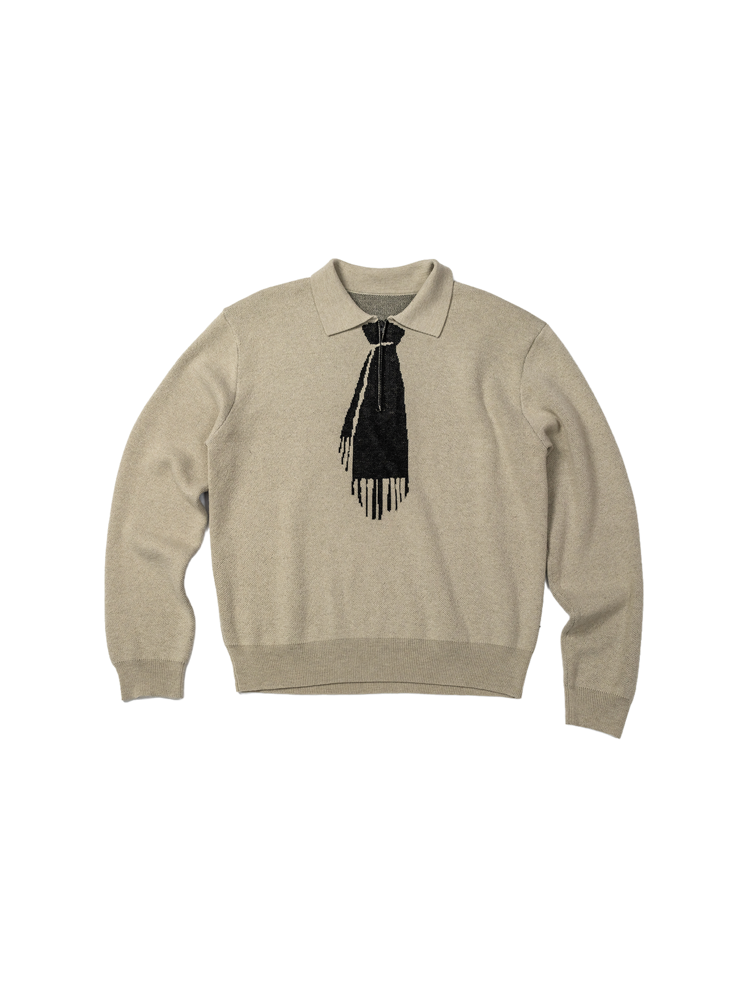 KADAKADA Tie-Jacquard Wool-Blend Sweater