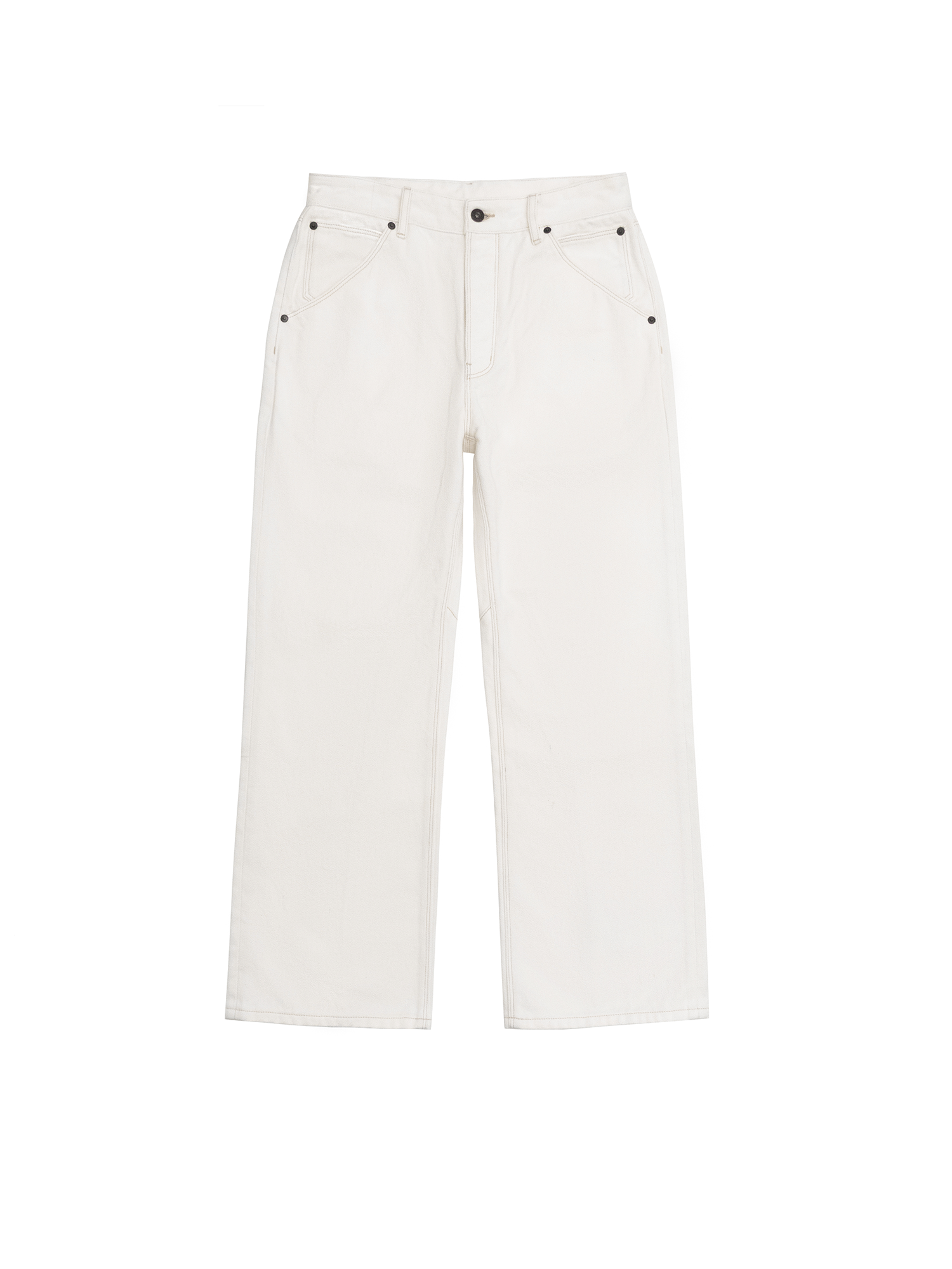 IN EXISTENCE Minimal Straight-Leg Denim Pants