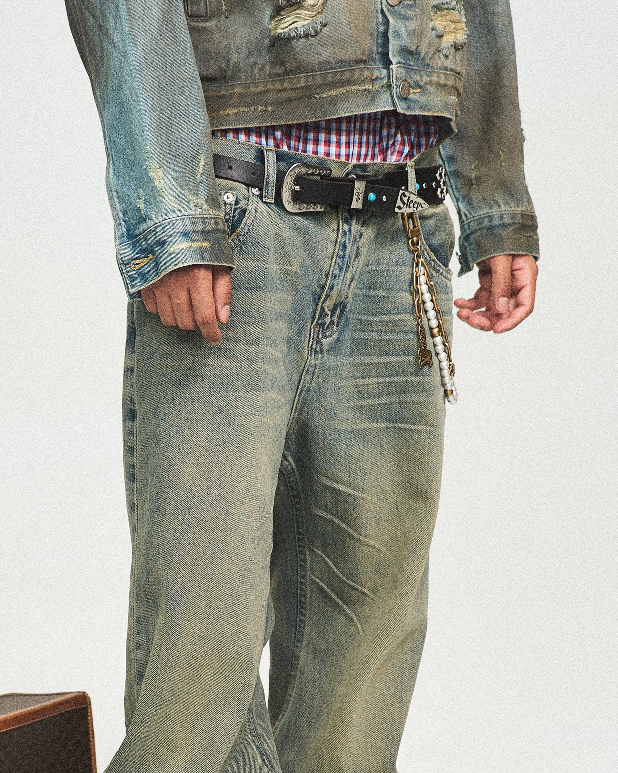 STEEPC The Classic Washed Flared Jeans