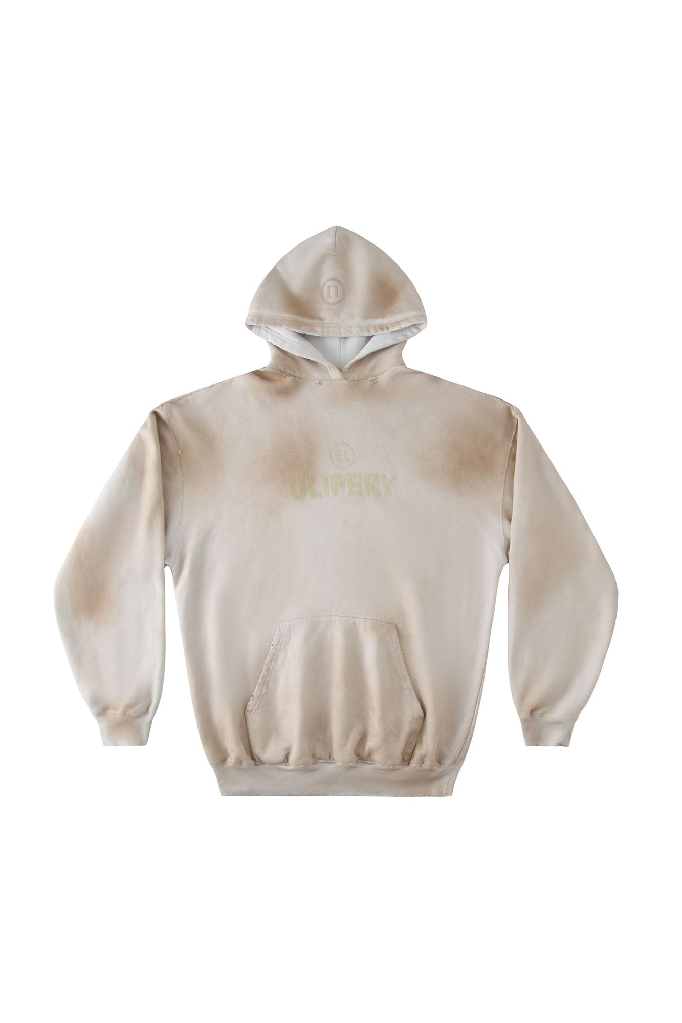 ULIPERY Dirty Fit Distressed Glow Oversized Hoodie
