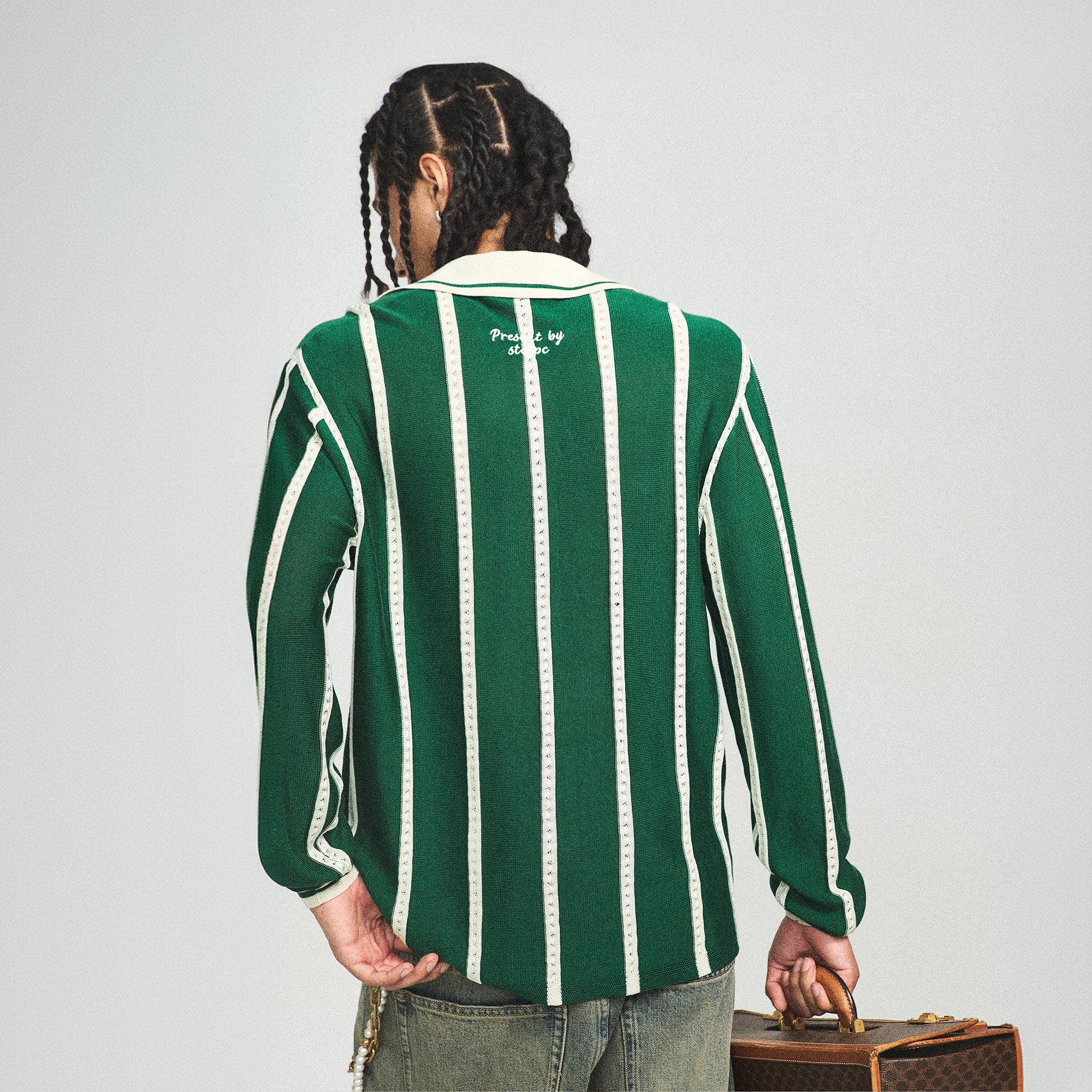 STEEPC Retro Knitted Stripe Jersey