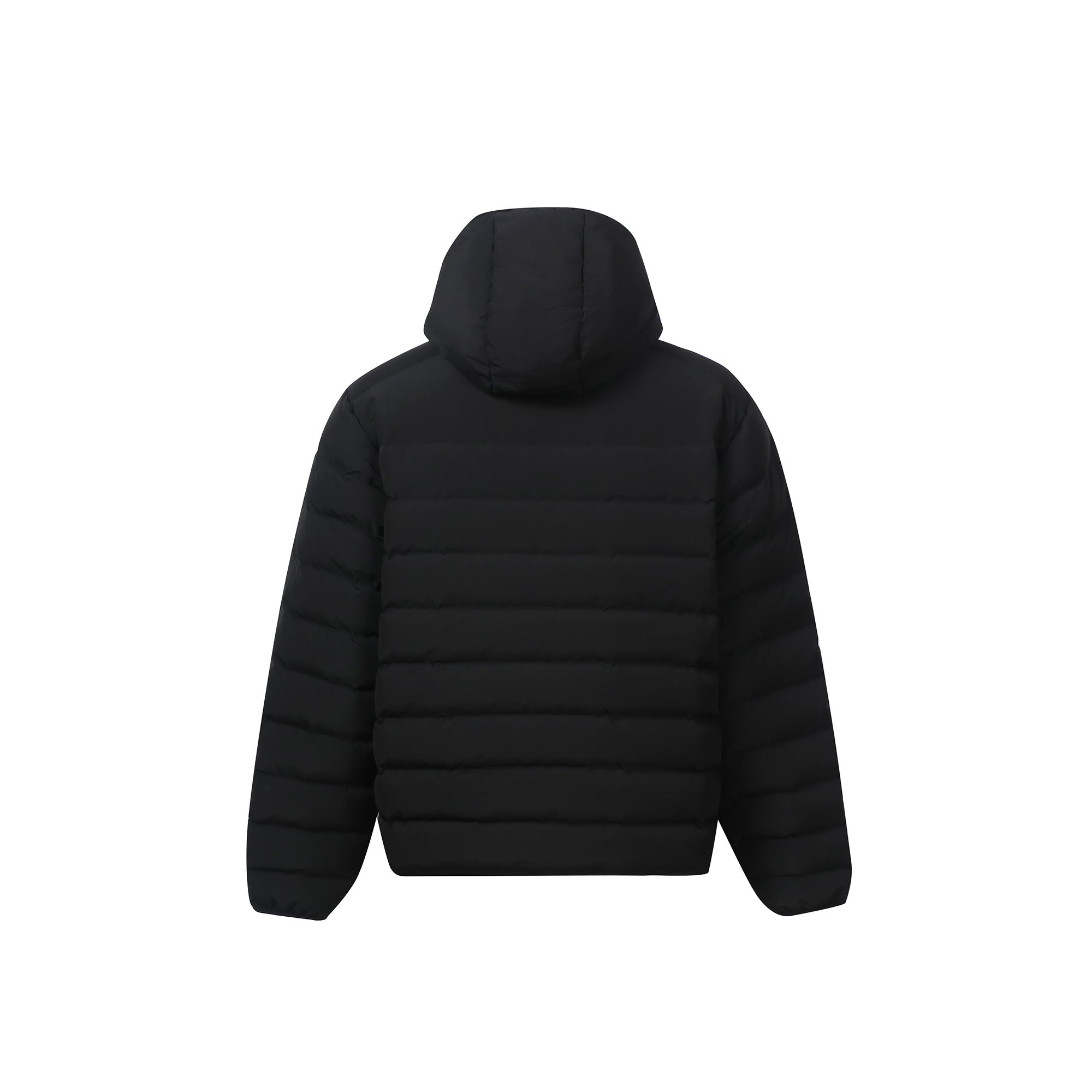 MAKEMORE LOGO Embroidered Elastic Quilted Down Jacket