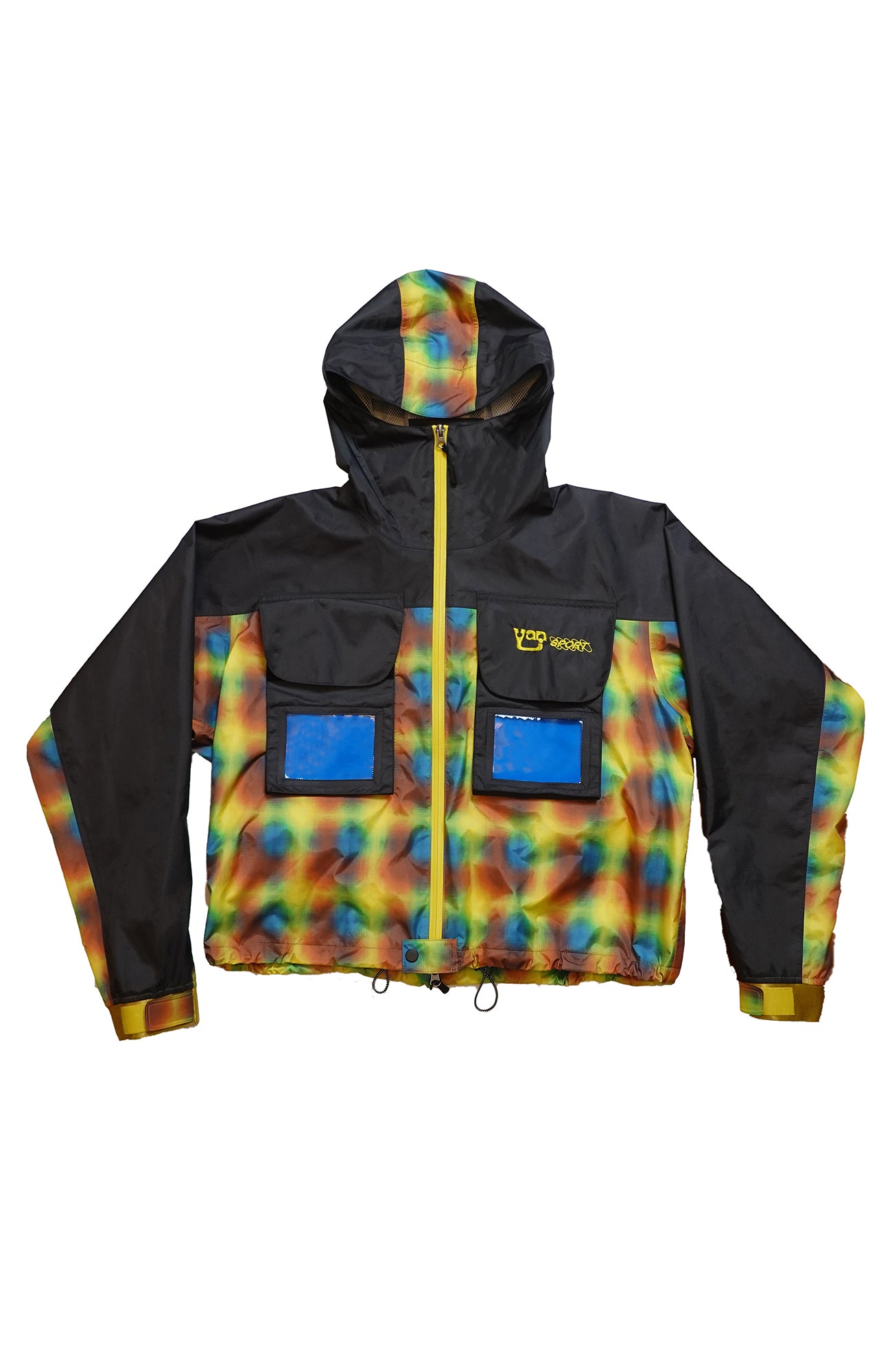 YANLI Plaid Waterproof Athletic Windbreaker