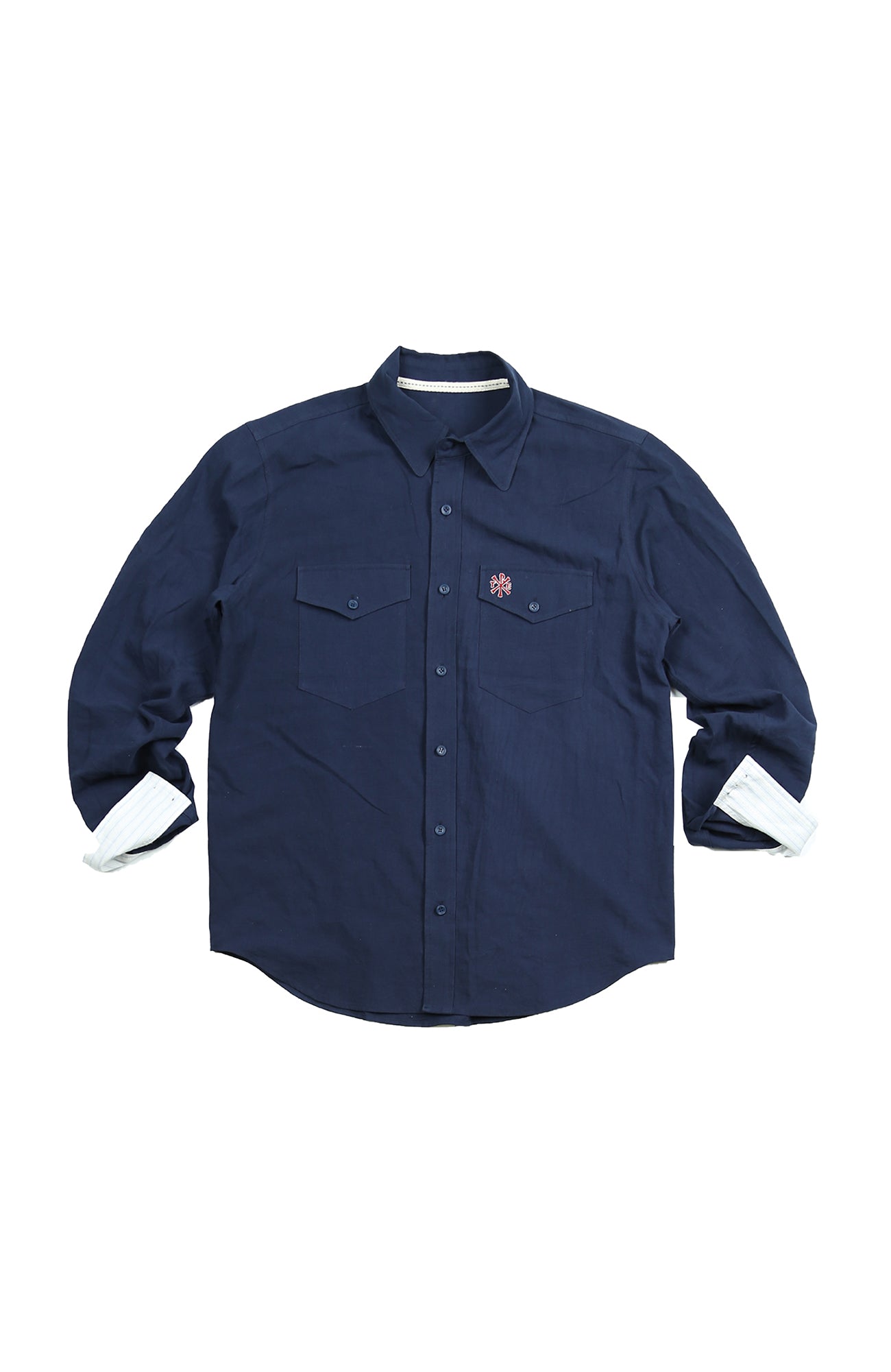 TRECLUB Retro Embroidered Solid Shirt, premium urban and streetwear designers apparel on PROJECTISR.com, TRECLUB