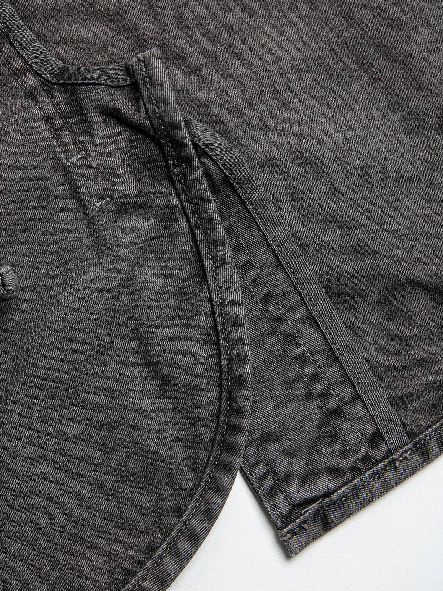 NEIGBORL Washed Frog-Closure Stand-Collar Jacket, premium urban and streetwear designers apparel on PROJECTISR.com, NEIGBORL