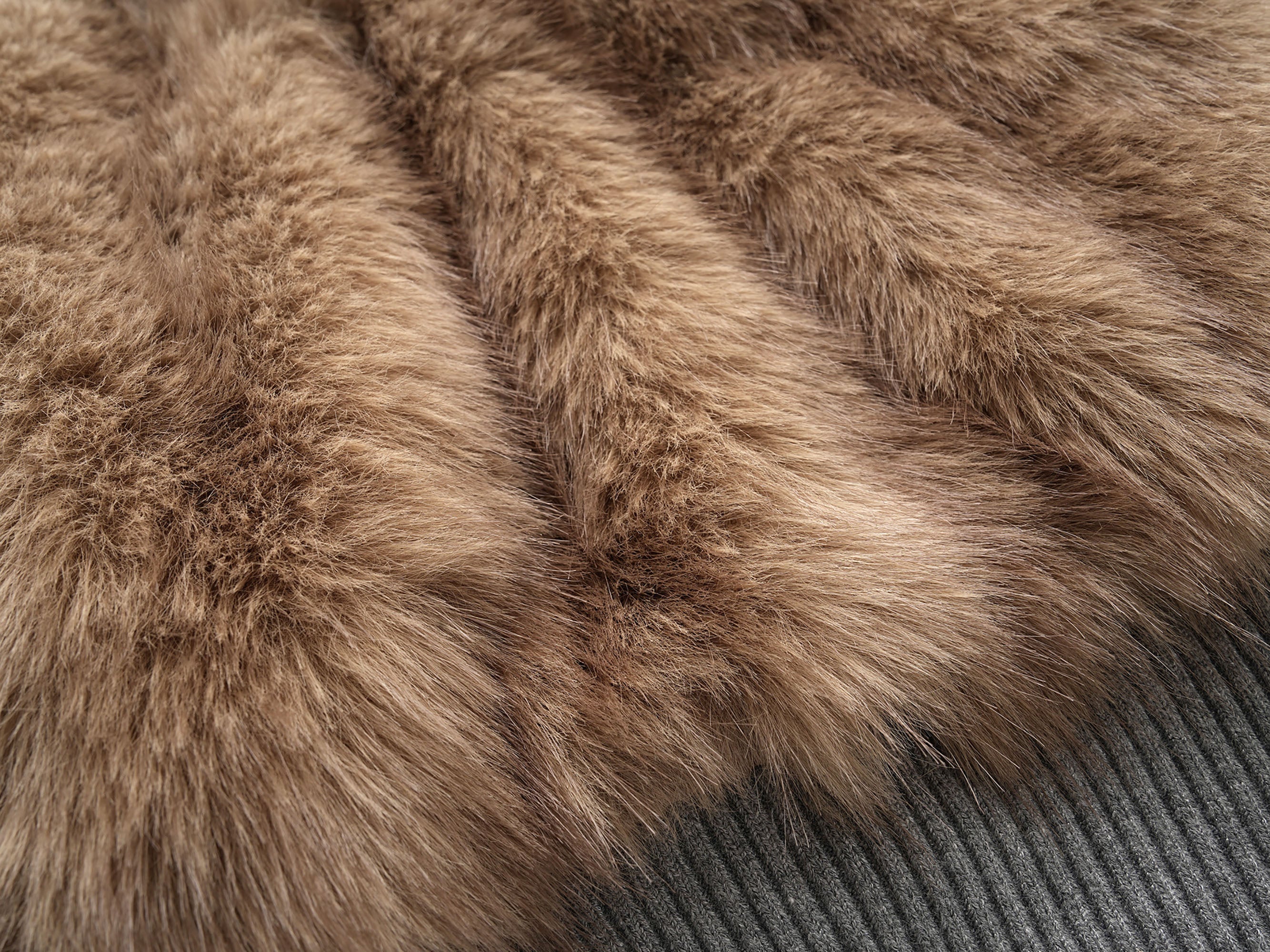 CLP Faux Fur Cropped Hooded Jacket