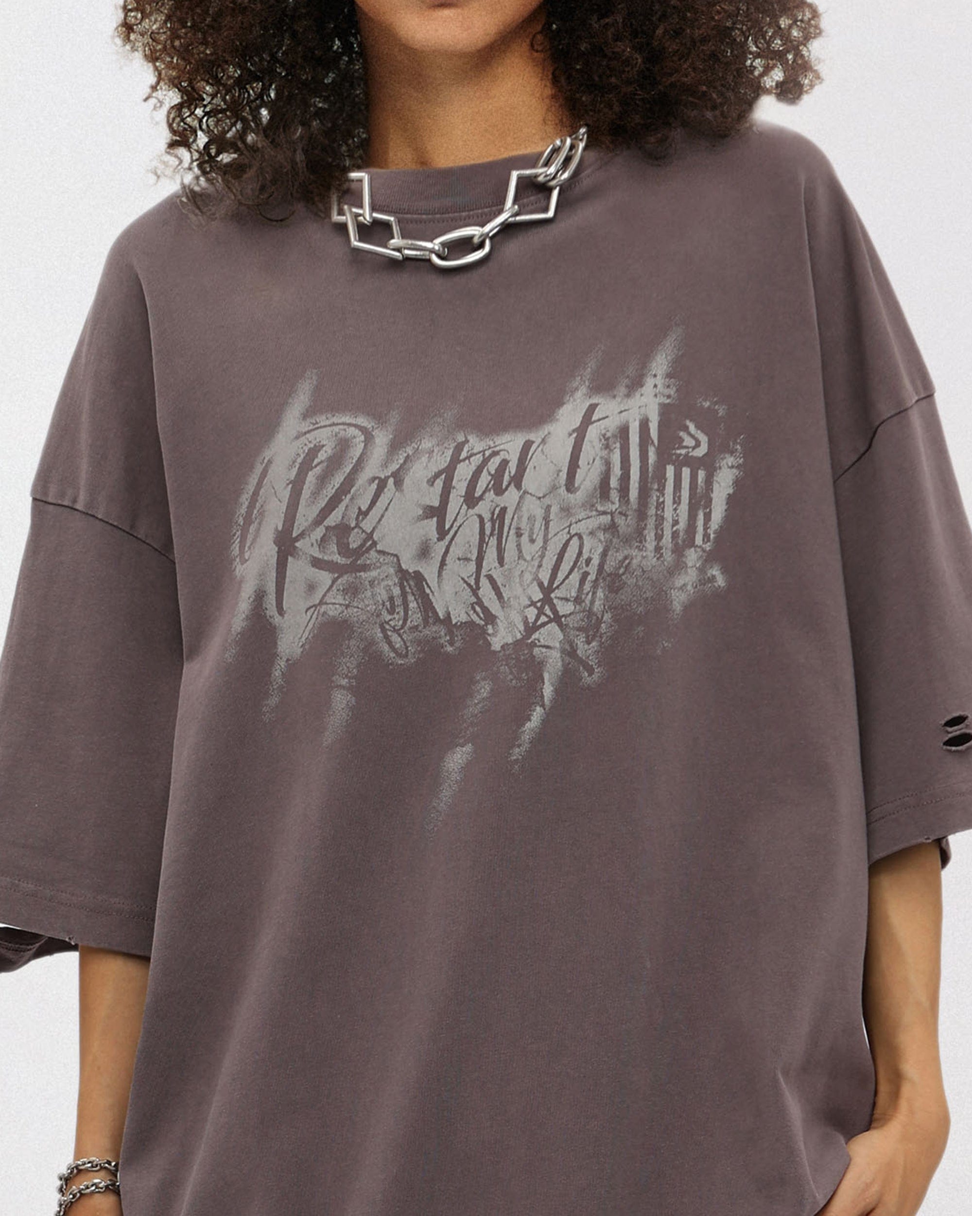 OVDY Restart Ripped T-Shirt