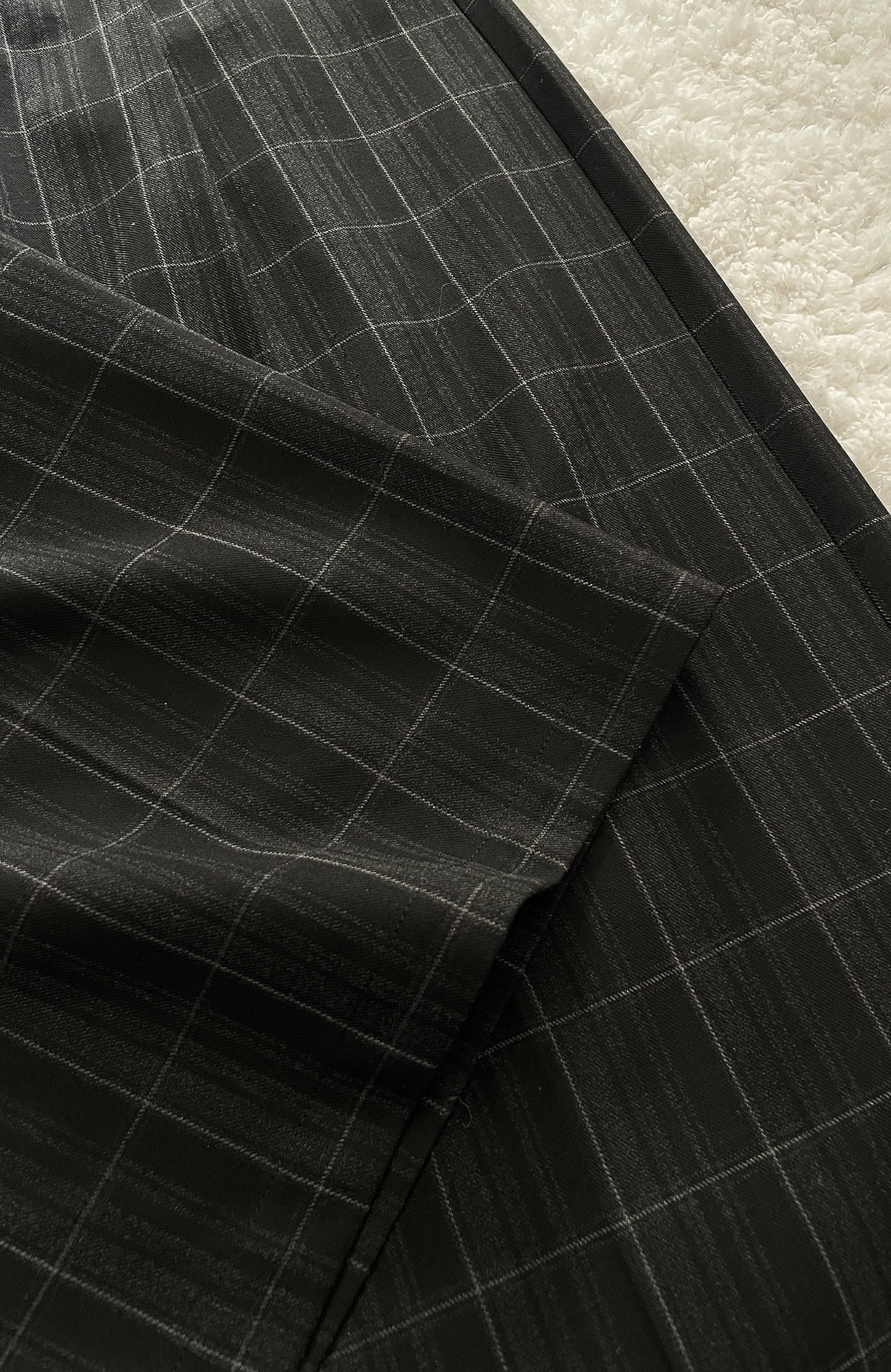 OKAYTHXBYE Retro Checks Pleated Trousers, premium urban and streetwear designers apparel on PROJECTISR.com, OKAYTHXBYE