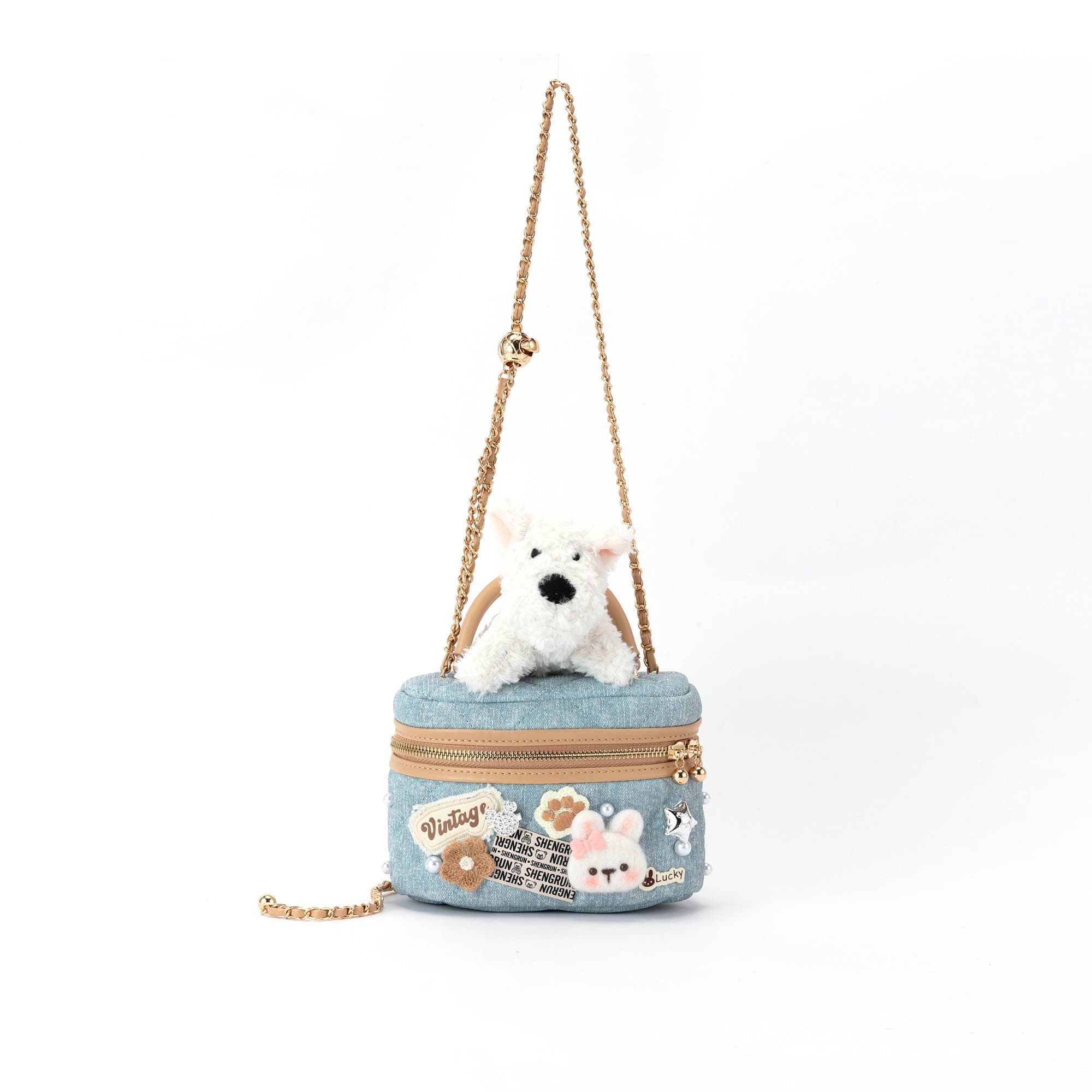 BLING BOX Westie Cosmetic Case Crossbody Bag