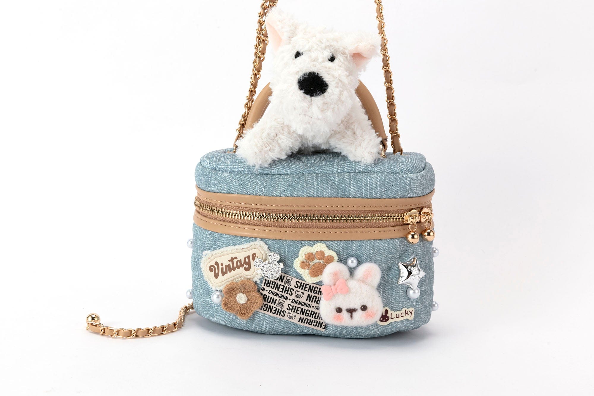 BLING BOX Westie Cosmetic Case Crossbody Bag