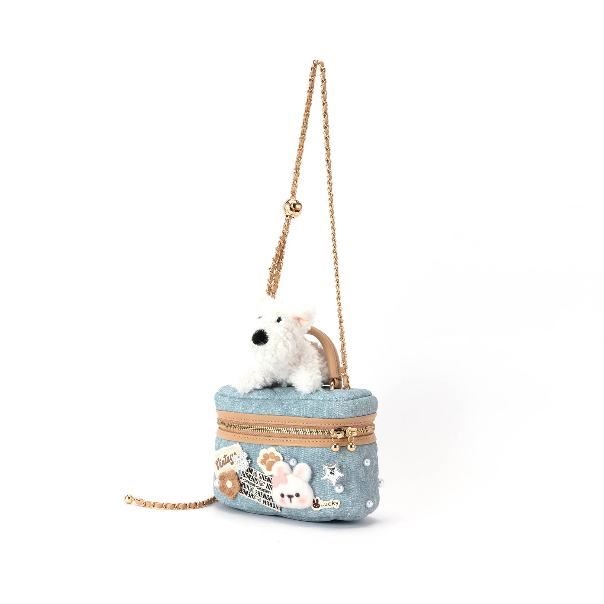BLING BOX Westie Cosmetic Case Crossbody Bag