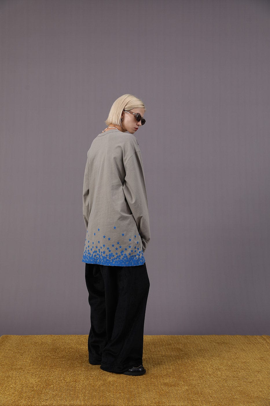 MIICHOUS Falling Stars L/S Tee, premium urban and streetwear designers apparel on PROJECTISR.com, Miichous