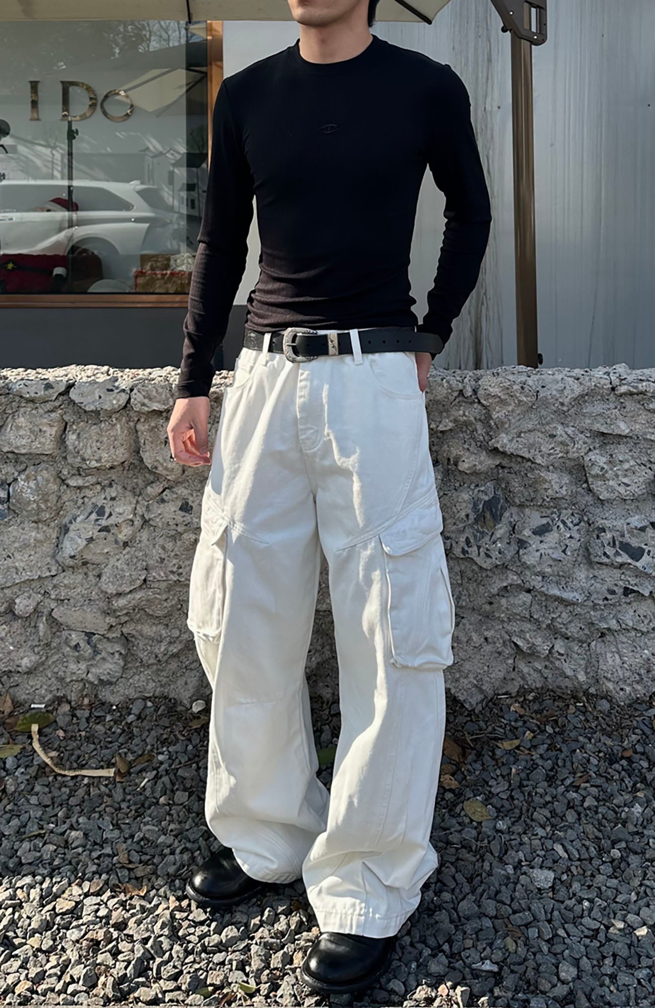 CATSSTAC Utility Raw Denim Cargo Pants, premium urban and streetwear designers apparel on PROJECTISR.com, CATSSTAC