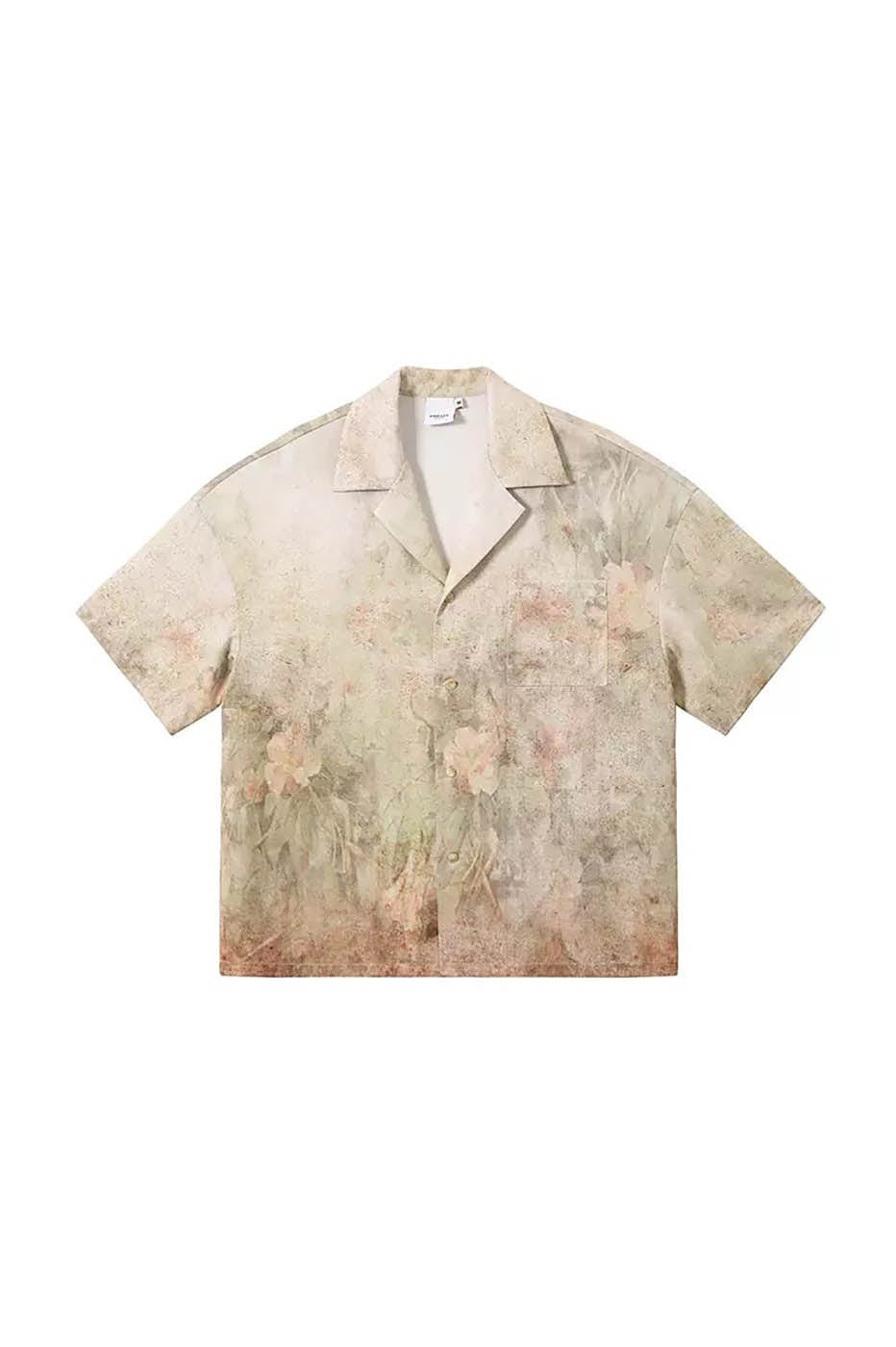 KREATE Pastel Blossom Cuban Half Shirt