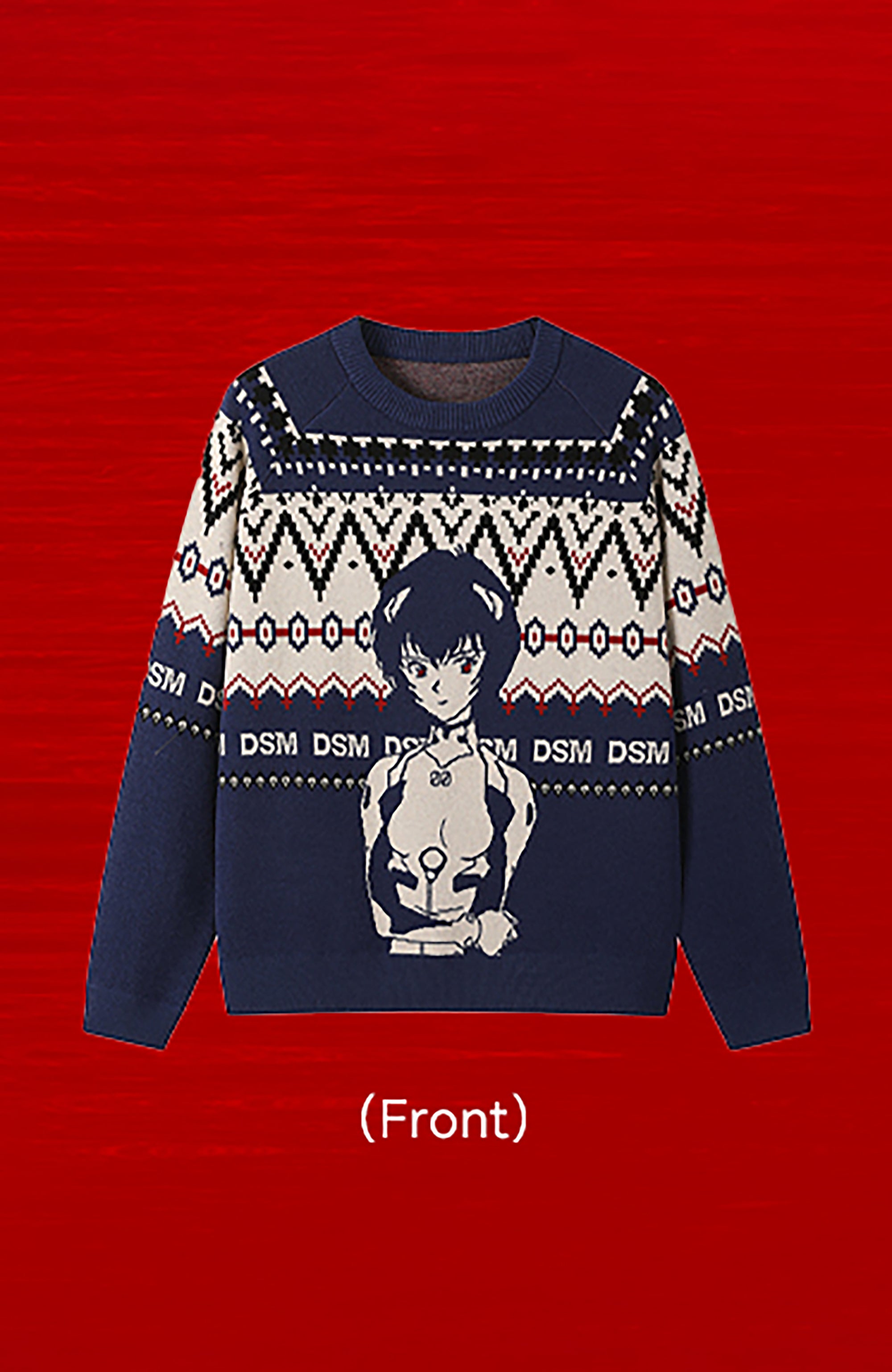 DONSMOKE x EVA Jacquard Graphic Sweater