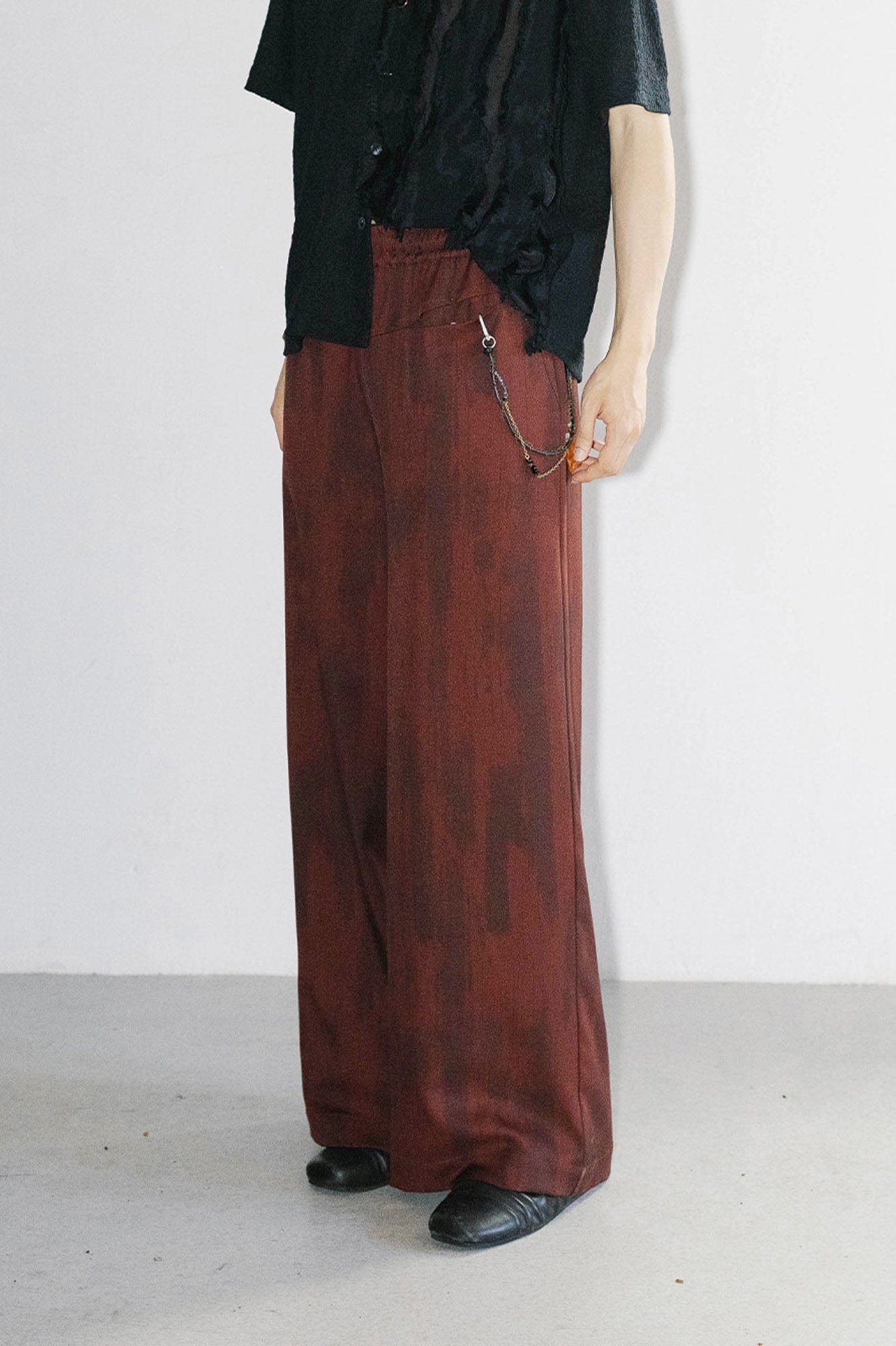 ALVNG AR ANTS Tie-Dye Reversible Wide-Leg Drawstring Pants, premium urban and streetwear designers apparel on PROJECTISR.com, ALVNG AR ANTS