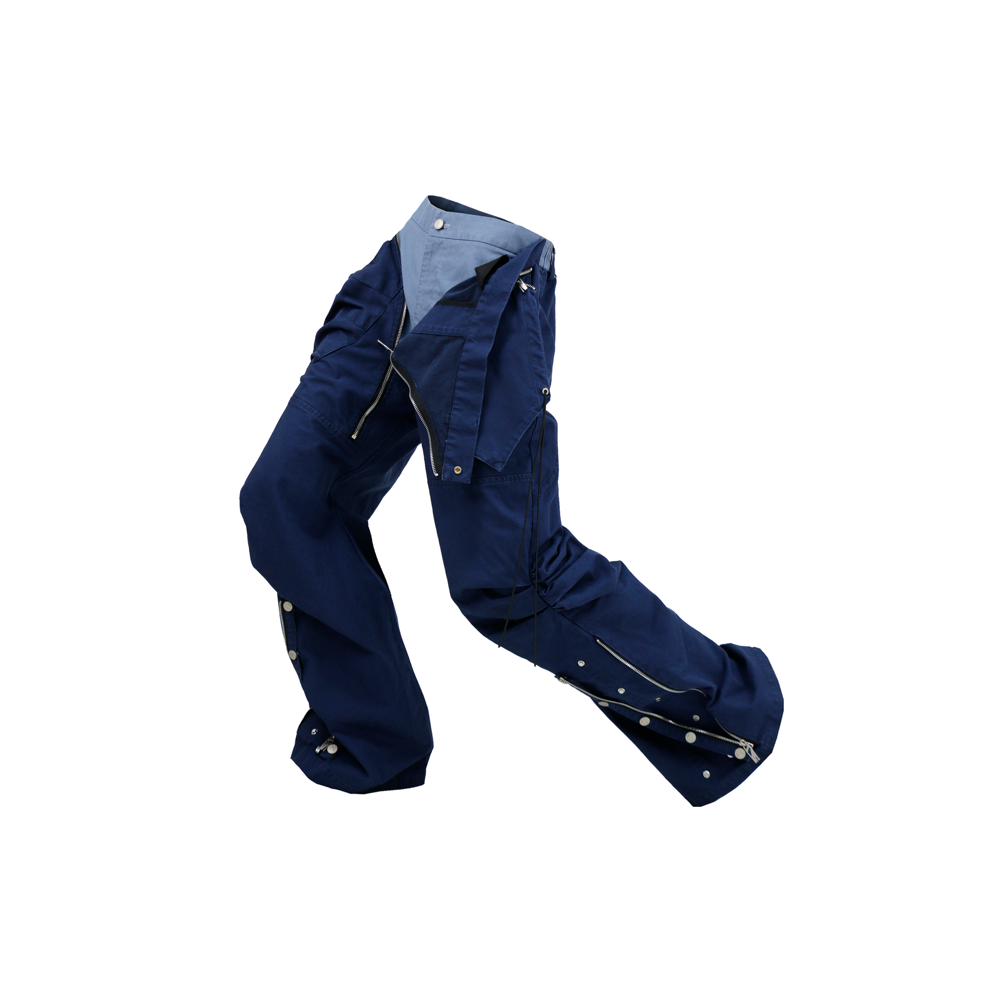 RELABEL Pleated Deconstructed Detachable-Waist Cargo Trousers