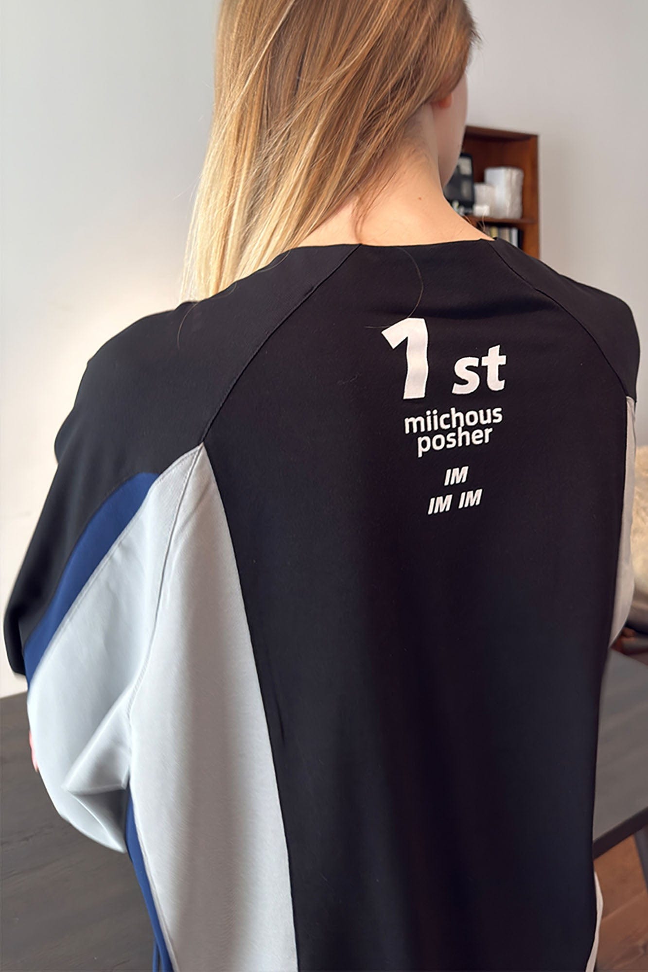 MIICHOUS Contrast Spliced Racing UV Protection Long-Sleeve Tee