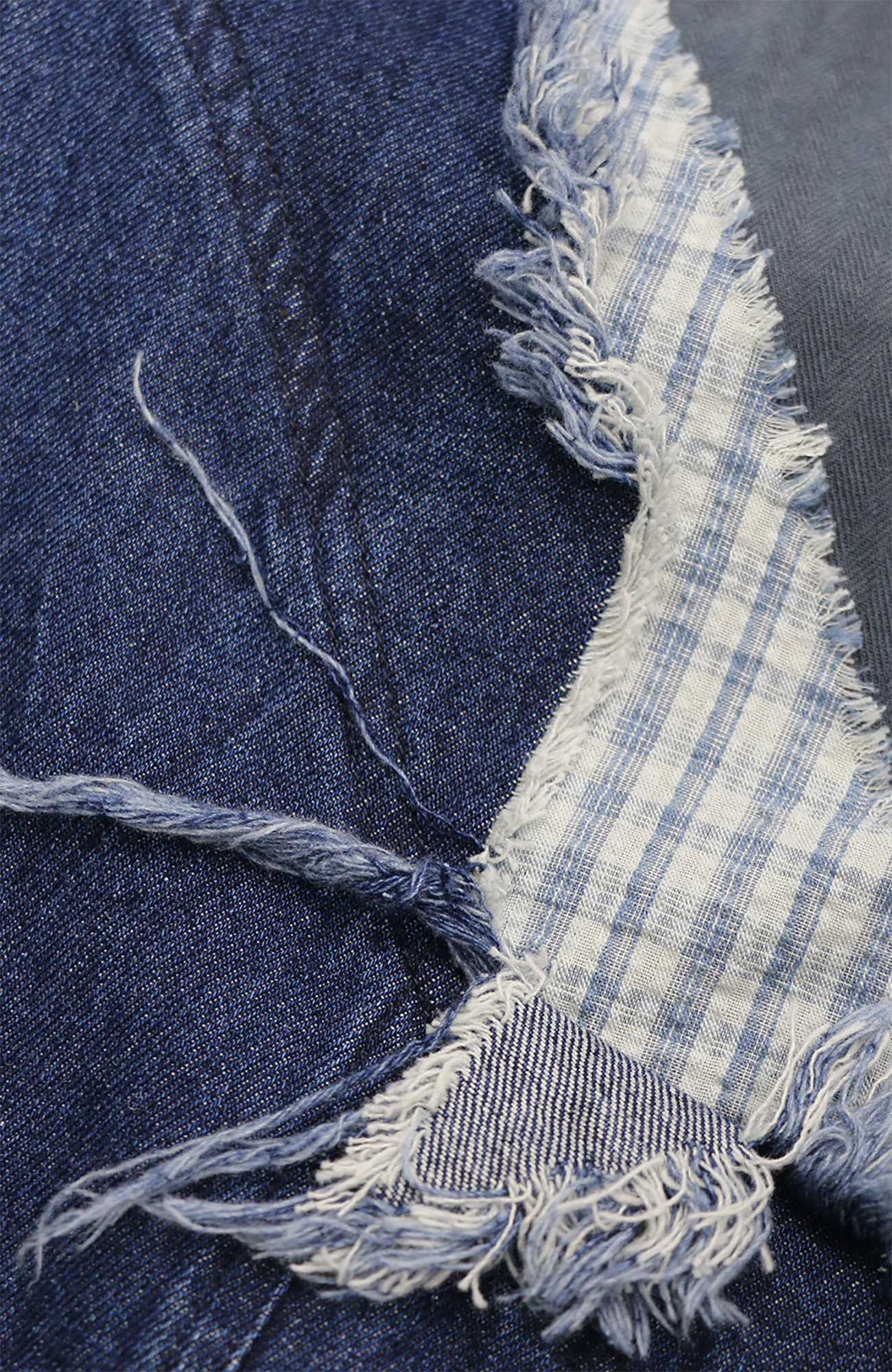 RELABEL Gradient Wash Denim Panel Balloon Pants Blue