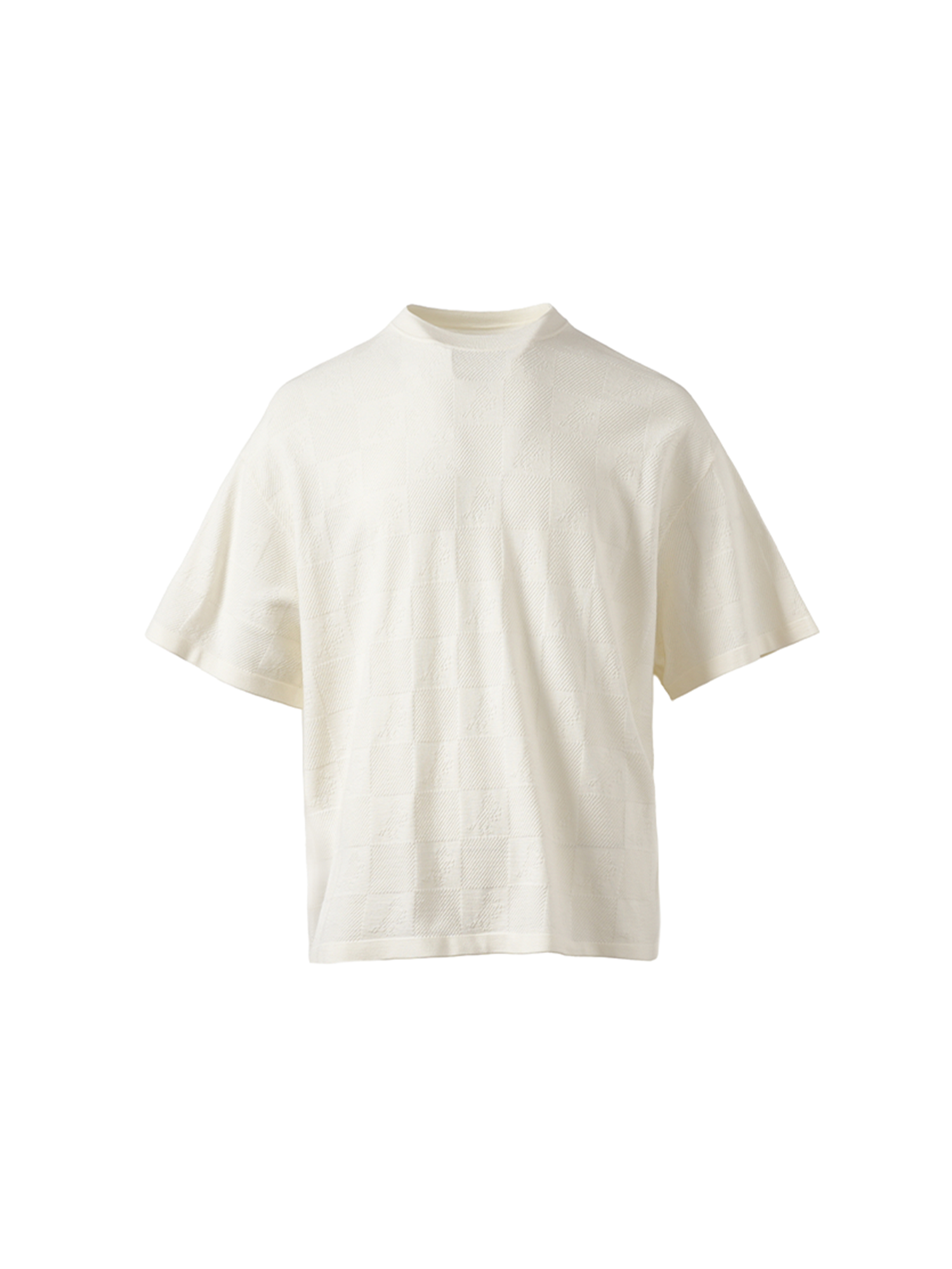 PMW Checkerboard Horse Jacquard Knitted T Shirt, premium urban and streetwear designers apparel on PROJECTISR.com, PMW