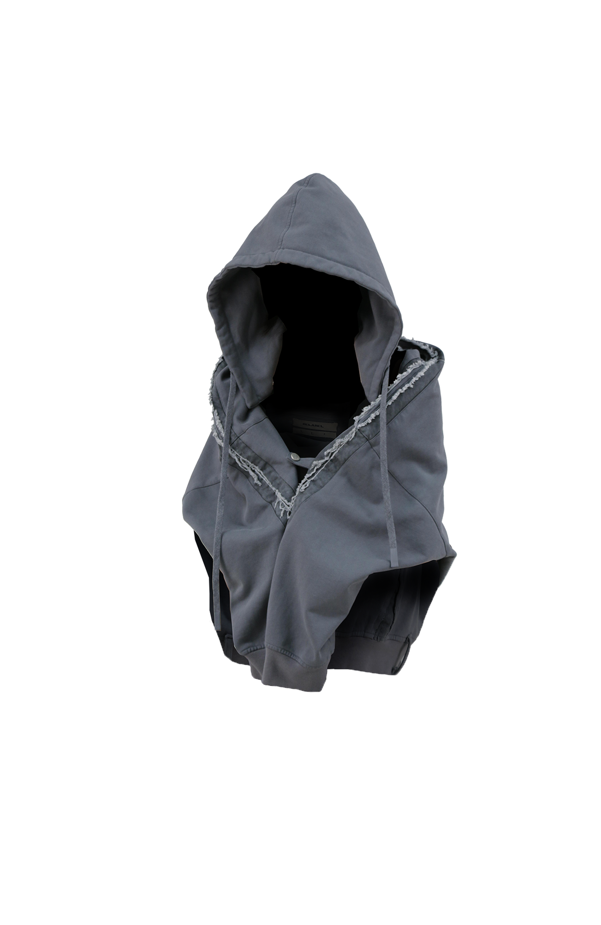 RELABEL Detachable-Pocket Spliced Hooded Jacket