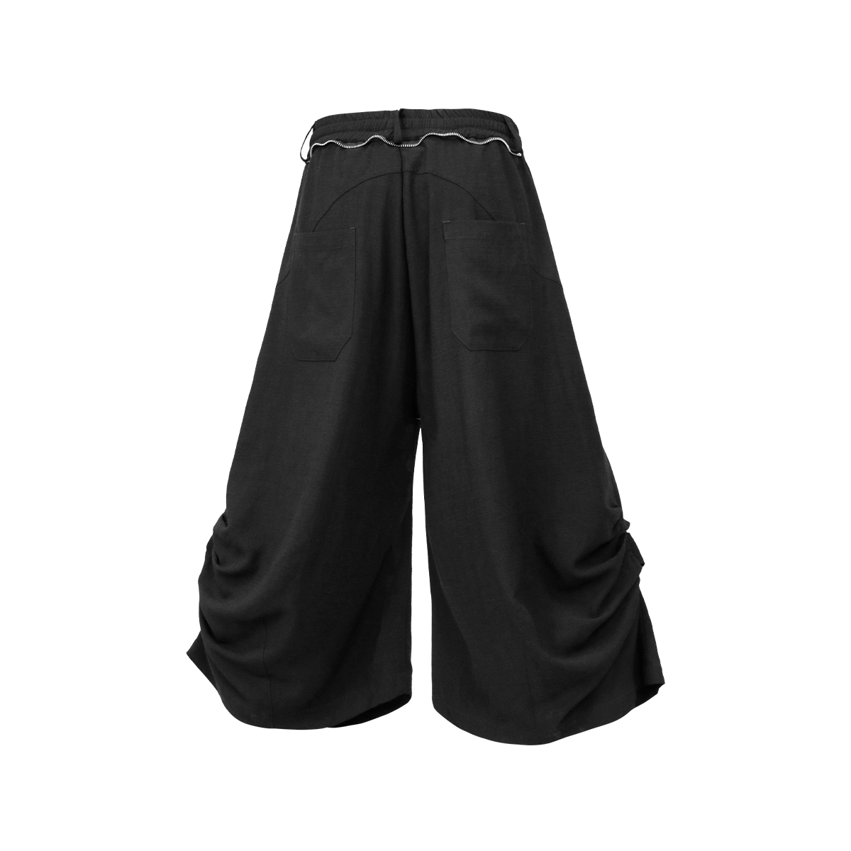 RELABEL Ruched Tencel-Acetate Oversized Shorts, premium urban and streetwear designers apparel on PROJECTISR.com, RELABEL