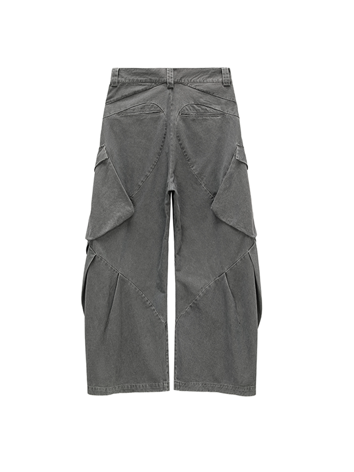 AVINMADE Curved-Blade Paneled Cargo Jeans
