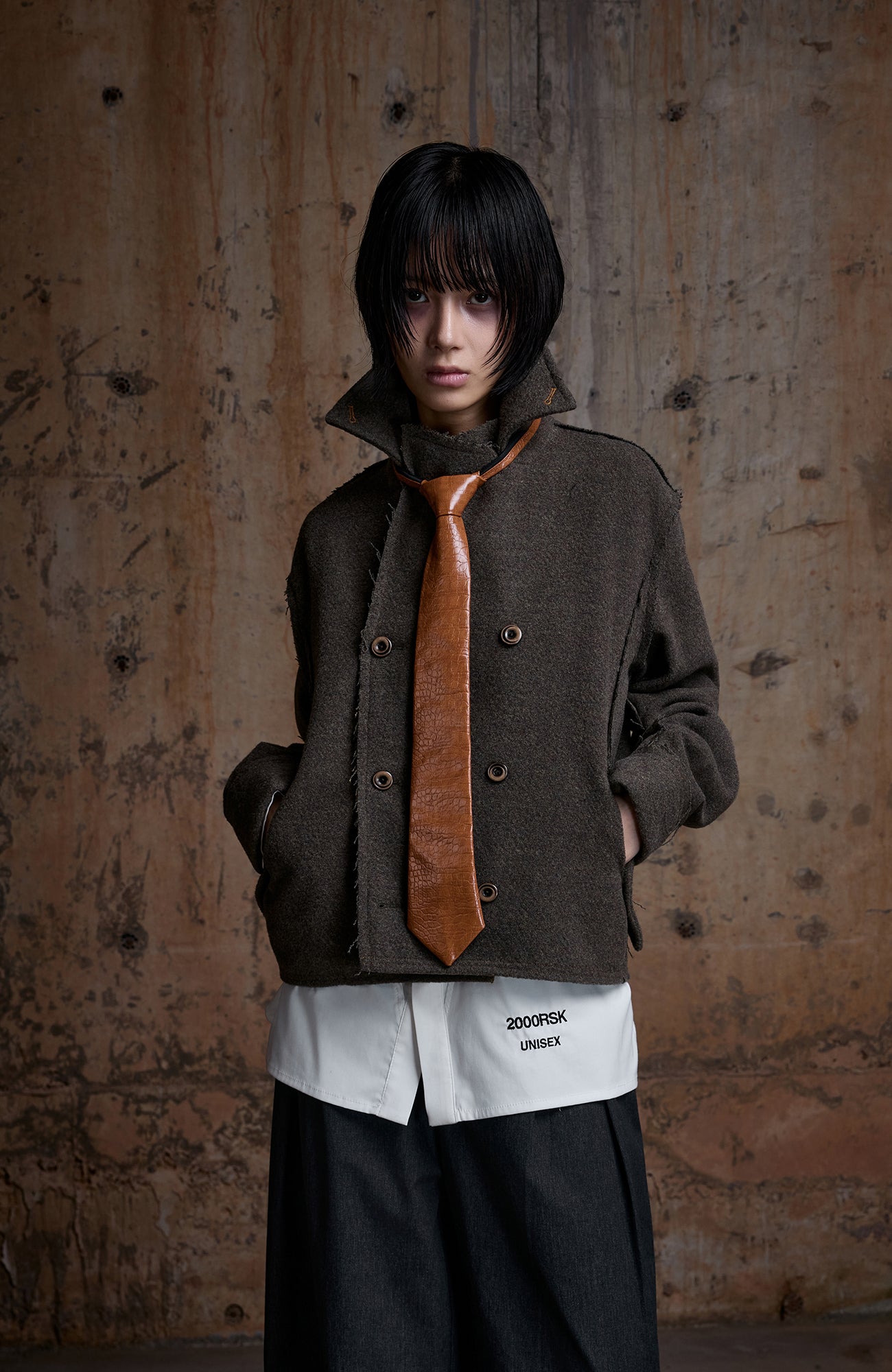 2000RSK Wool-Blend Double-Breasted Blazer