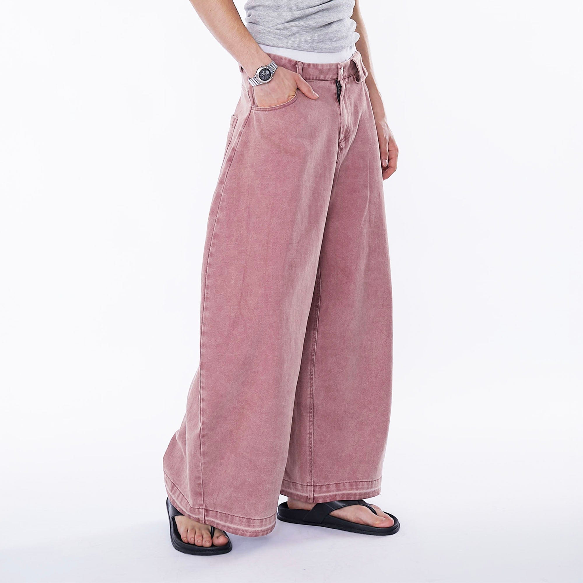 ASSEEN Washed Balloon Oversized Jeans
