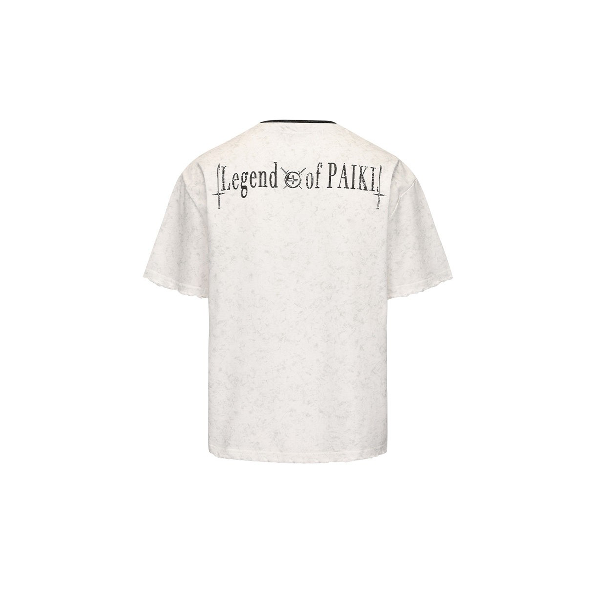 PAIKI Castle Graphic Henley Layered Tee
