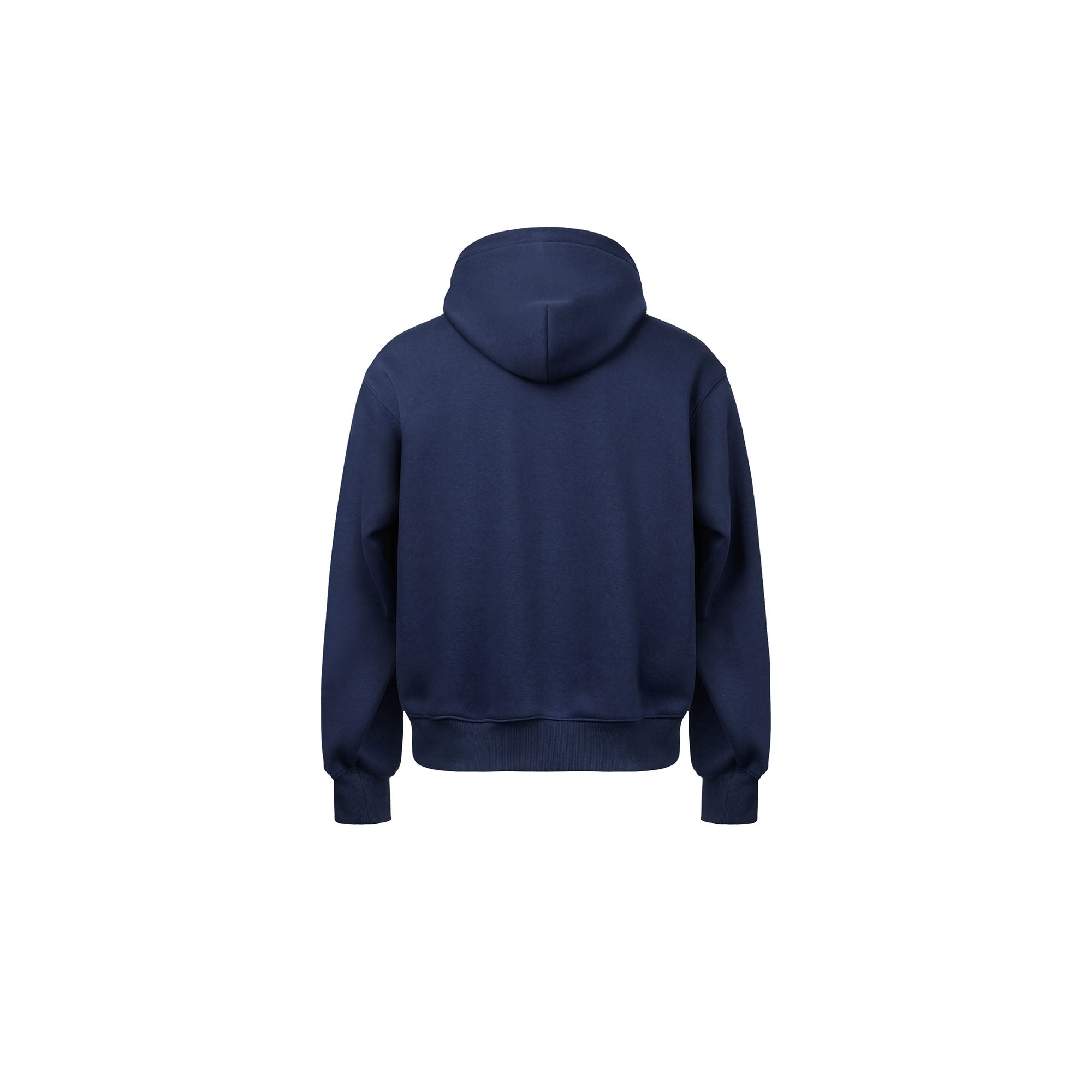 OKAYTHXBYE Essential Sherpa-Lined Boxy Zip Hoodie