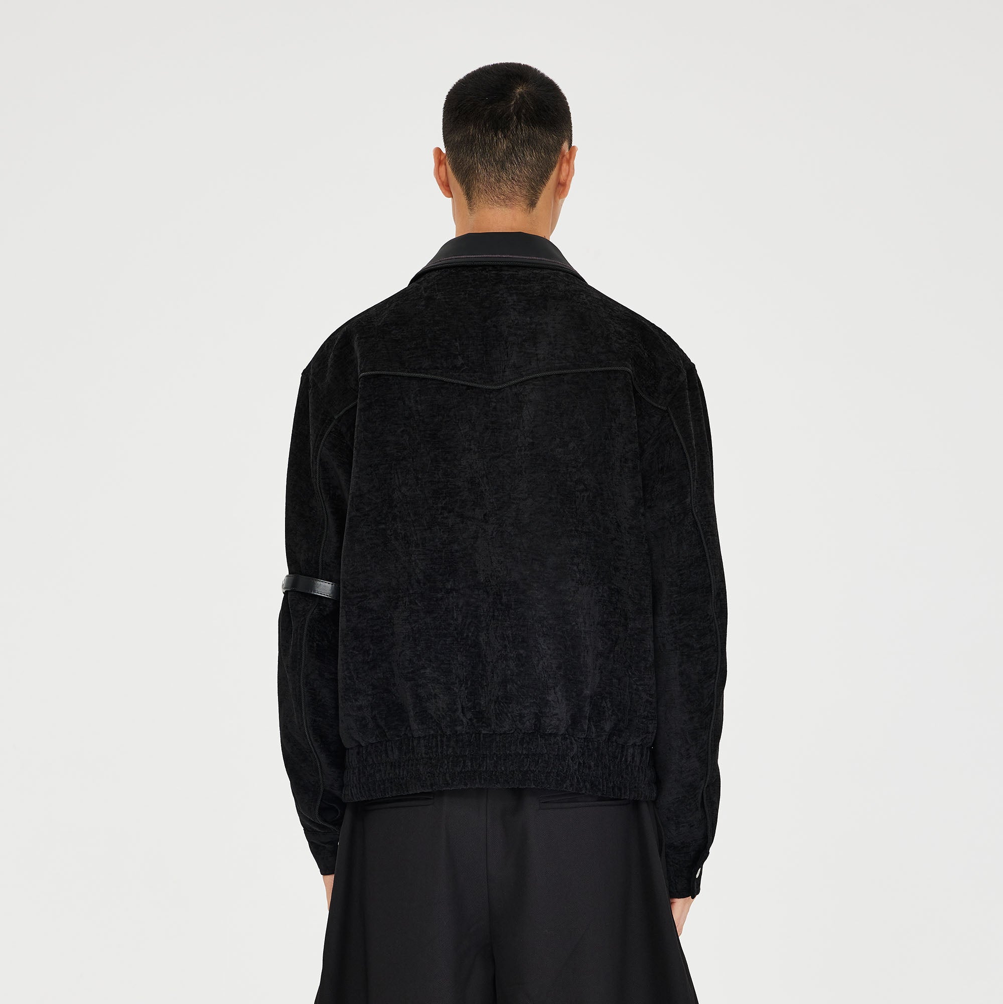 CATSSTAC Embroidered Collar Stitch Jacket, premium urban and streetwear designers apparel on PROJECTISR.com, CATSSTAC