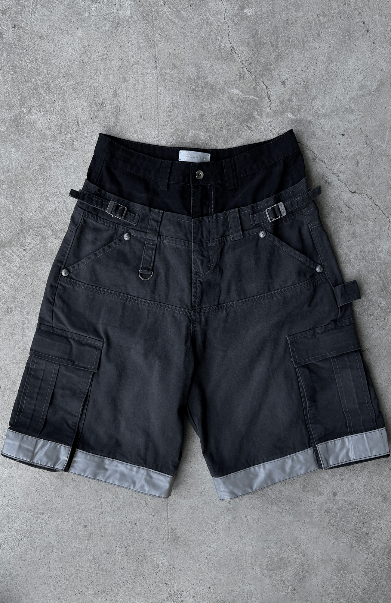 TECNINEGROUP Detachable Reflective Firefighter Cargo Pants Gray