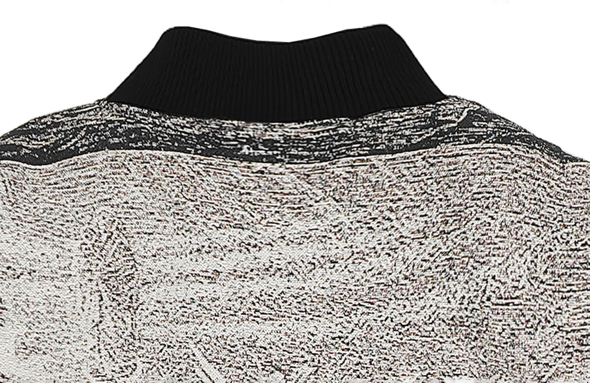 WANNA LAB Leviathan Embroidered Jacquard Bomber Jacket