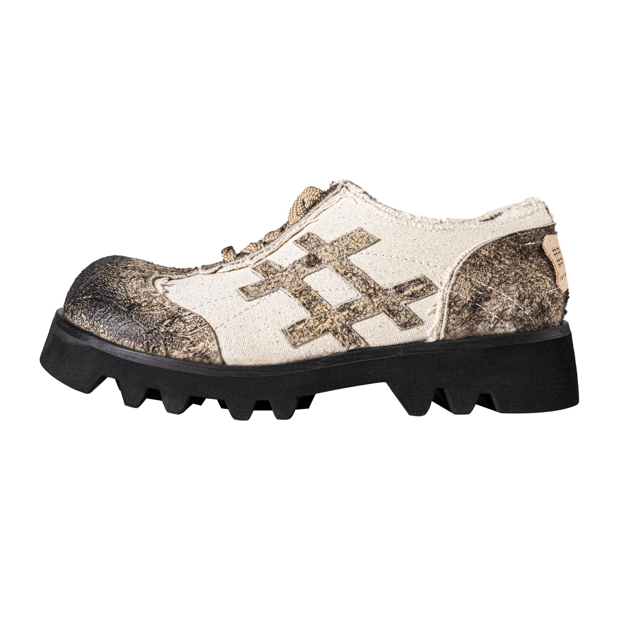 REWRITE Distressed Stitch Panel Chunky Oxfords, premium urban and streetwear designers apparel on PROJECTISR.com, REWRITE